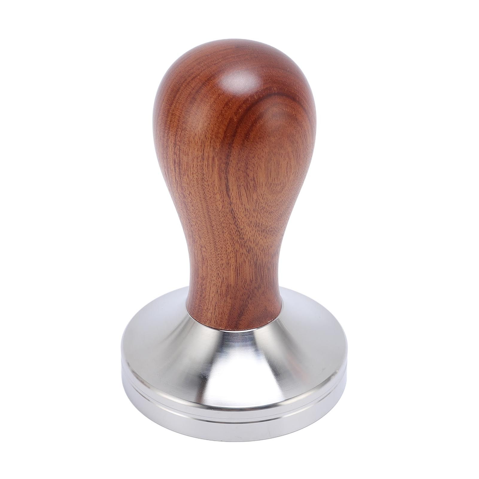 Coffee Tamper 58mm Wooden Handle Stainless Steel Ergonomic Coffee Press Tamper view 9