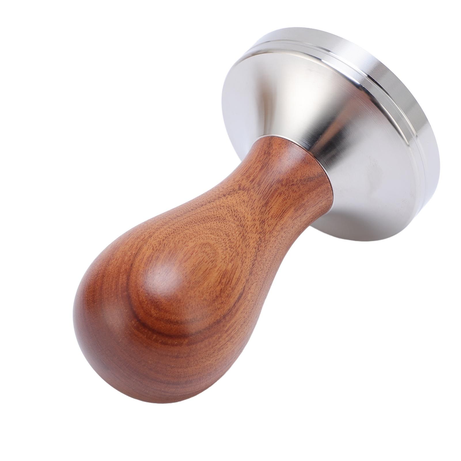 Coffee Tamper 58mm Wooden Handle Stainless Steel Ergonomic Coffee Press Tamper view 12
