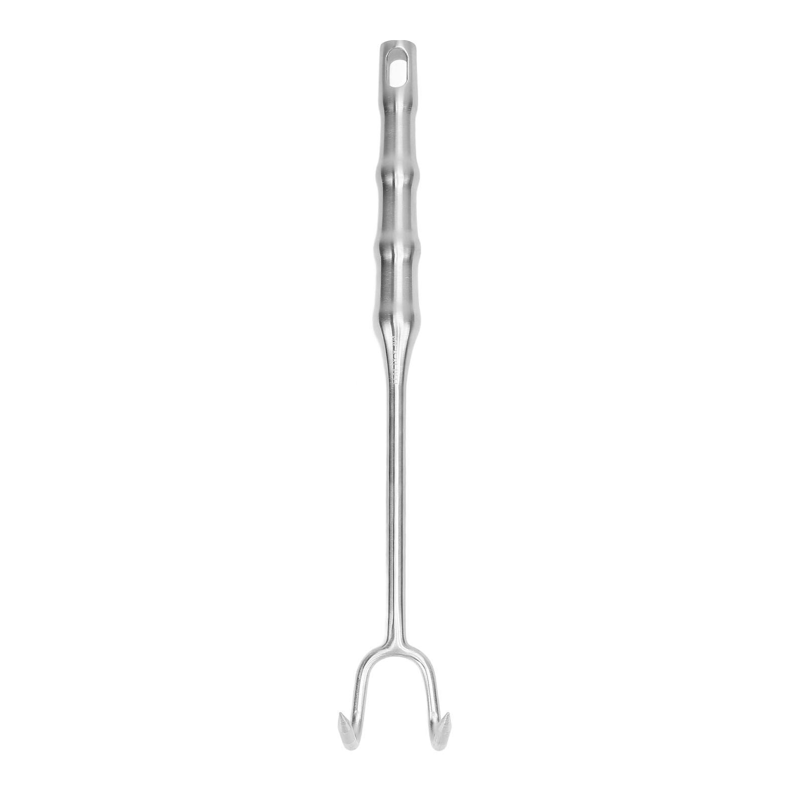 Meat Turner Hook Stainless Steel Long Handle BBQ Meat Hooks Cooking Barbecue view 3
