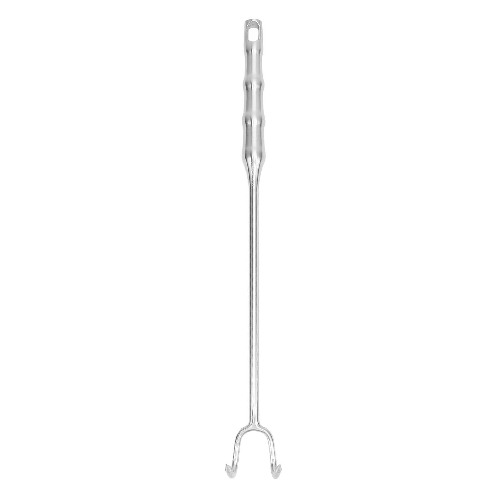 Meat Turner Hook Stainless Steel Long Handle BBQ Meat Hooks Cooking Barbecue view 3