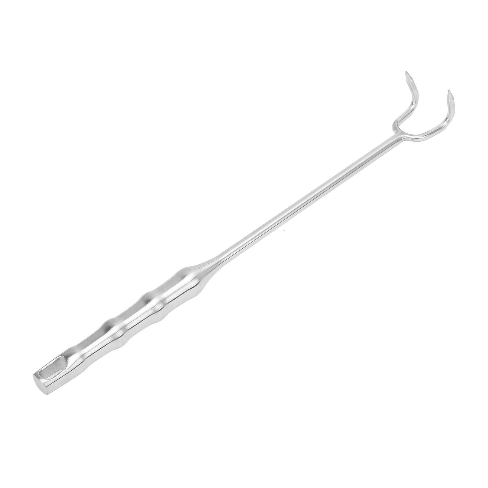 Meat Turner Hook Stainless Steel Long Handle BBQ Meat Hooks Cooking Barbecue view 8