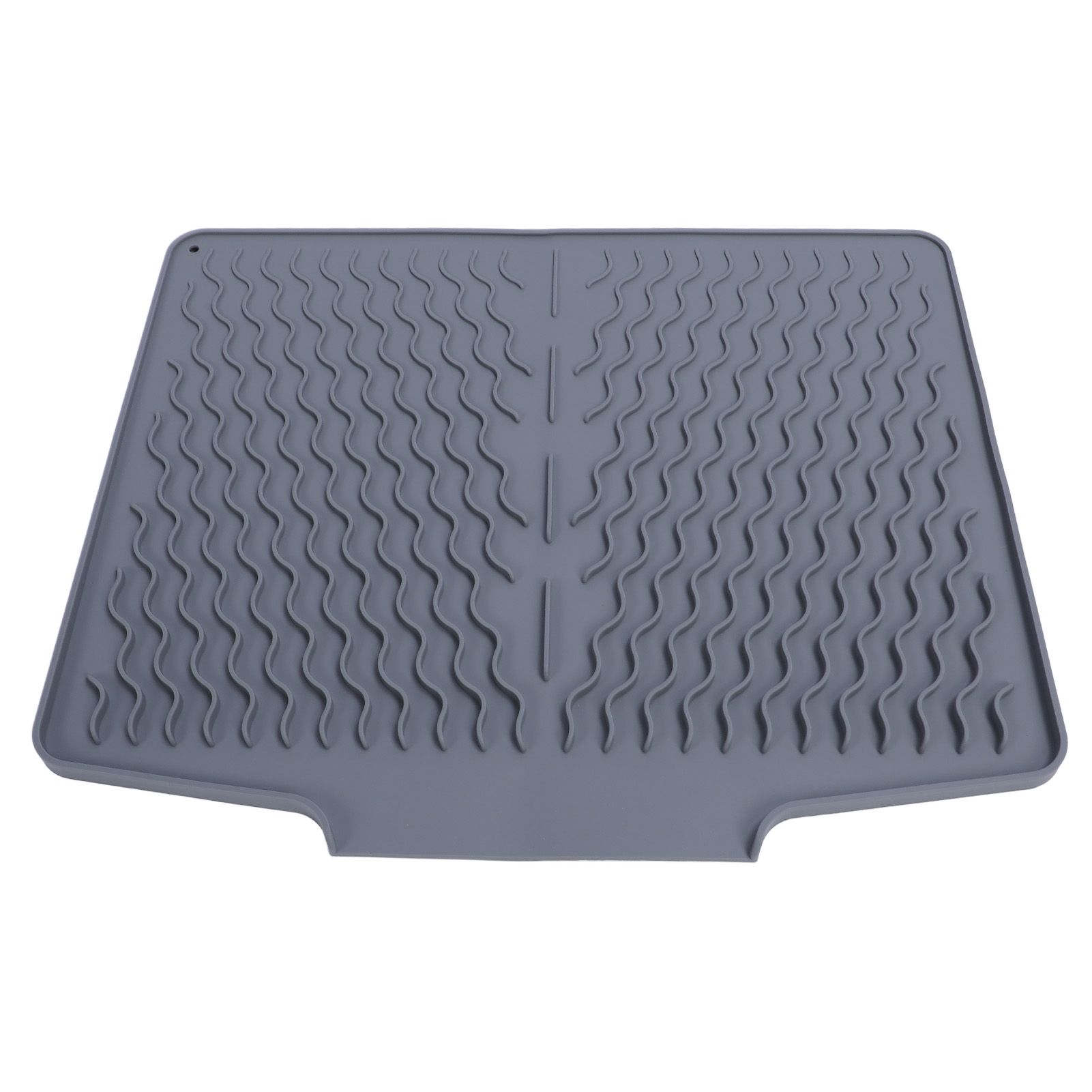 Dish Drying Mat Silicone Anti Slip Heat Resistant Foldable Easy to Clean Dish view 3