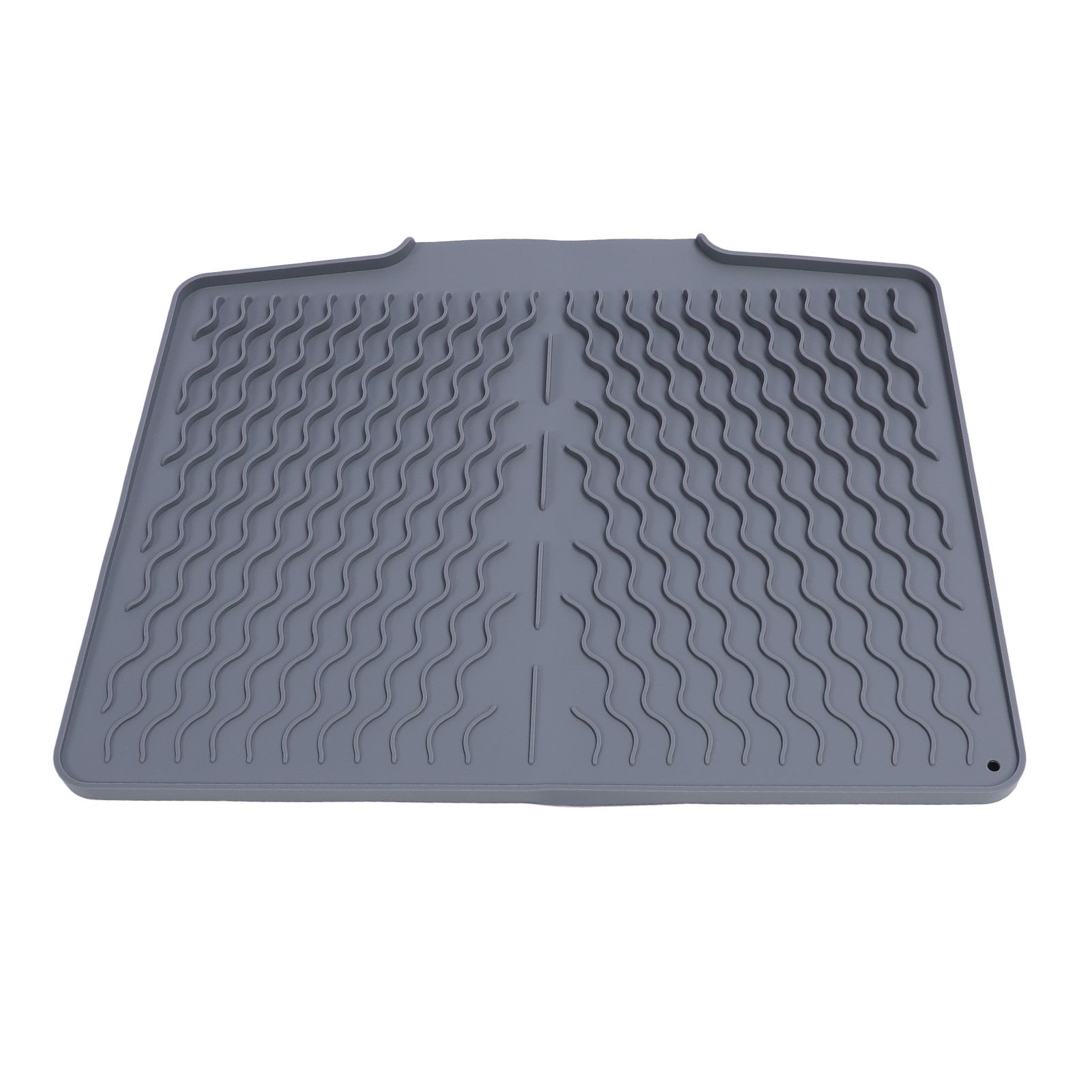 Dish Drying Mat Silicone Anti Slip Heat Resistant Foldable Easy to Clean Dish view 5