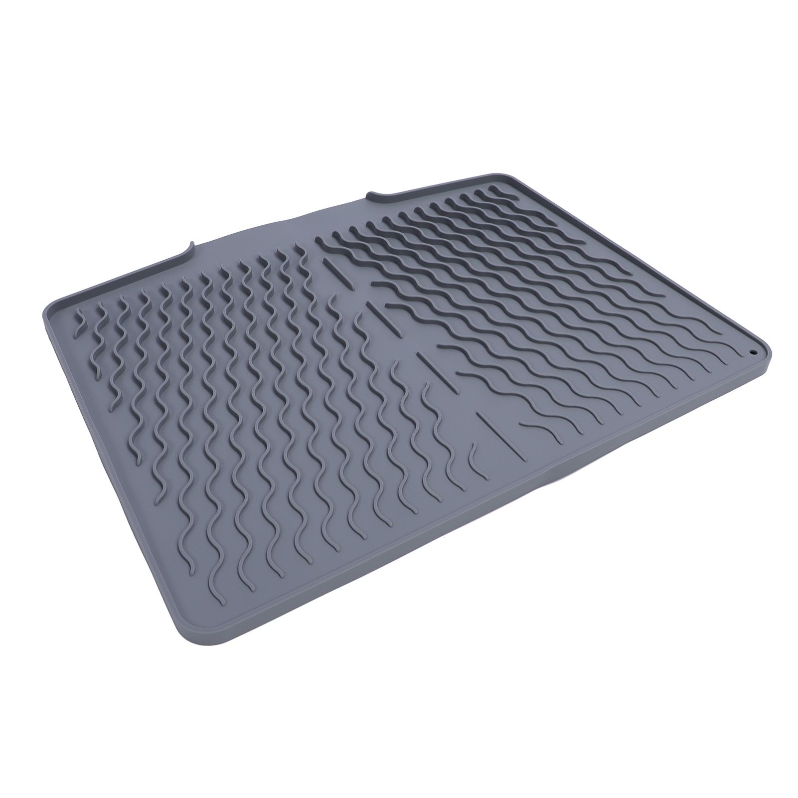 Dish Drying Mat Silicone Anti Slip Heat Resistant Foldable Easy to Clean Dish view 6