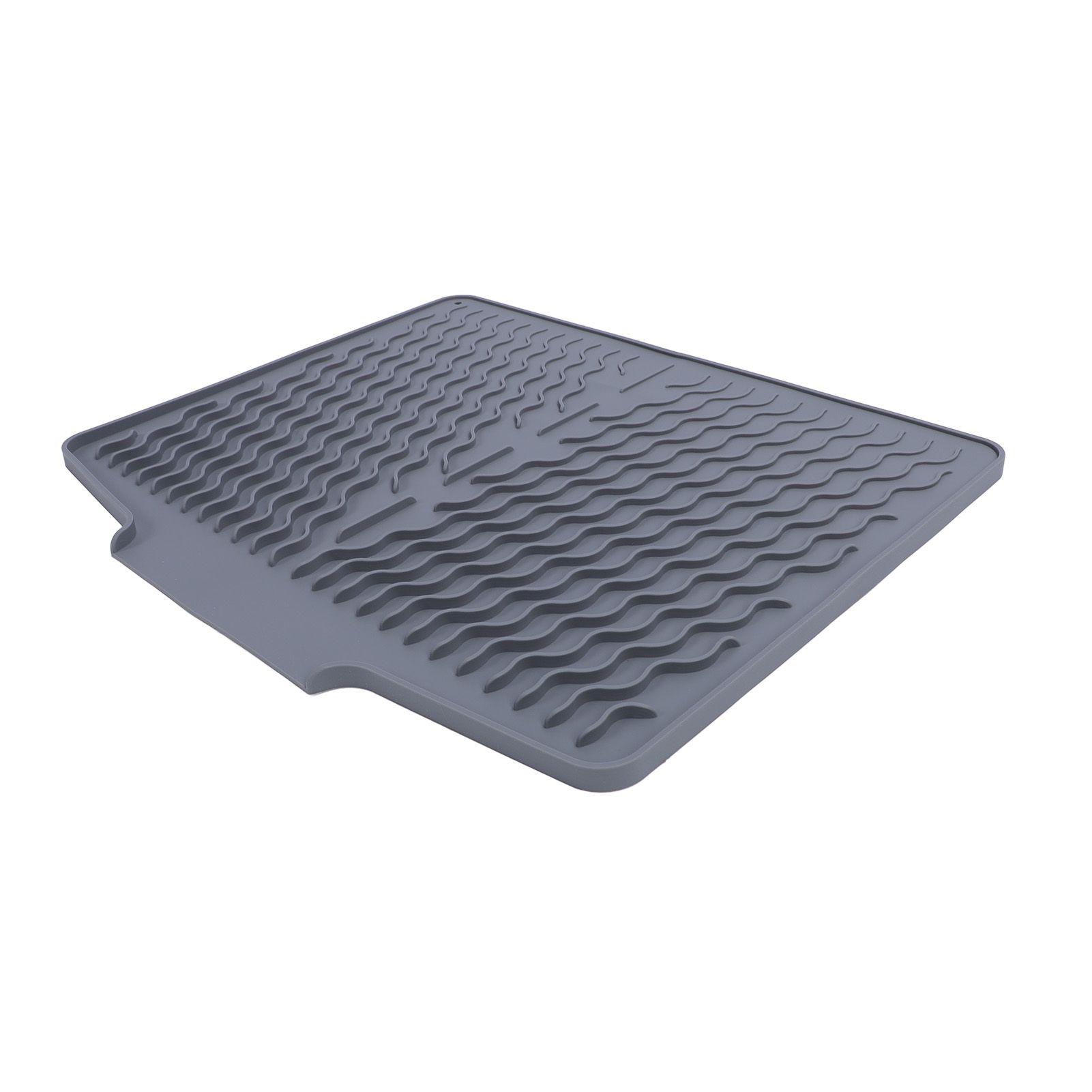 Dish Drying Mat Silicone Anti Slip Heat Resistant Foldable Easy to Clean Dish view 9