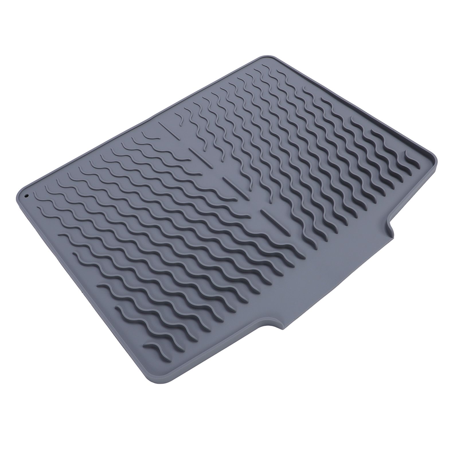 Dish Drying Mat Silicone Anti Slip Heat Resistant Foldable Easy to Clean Dish view 11