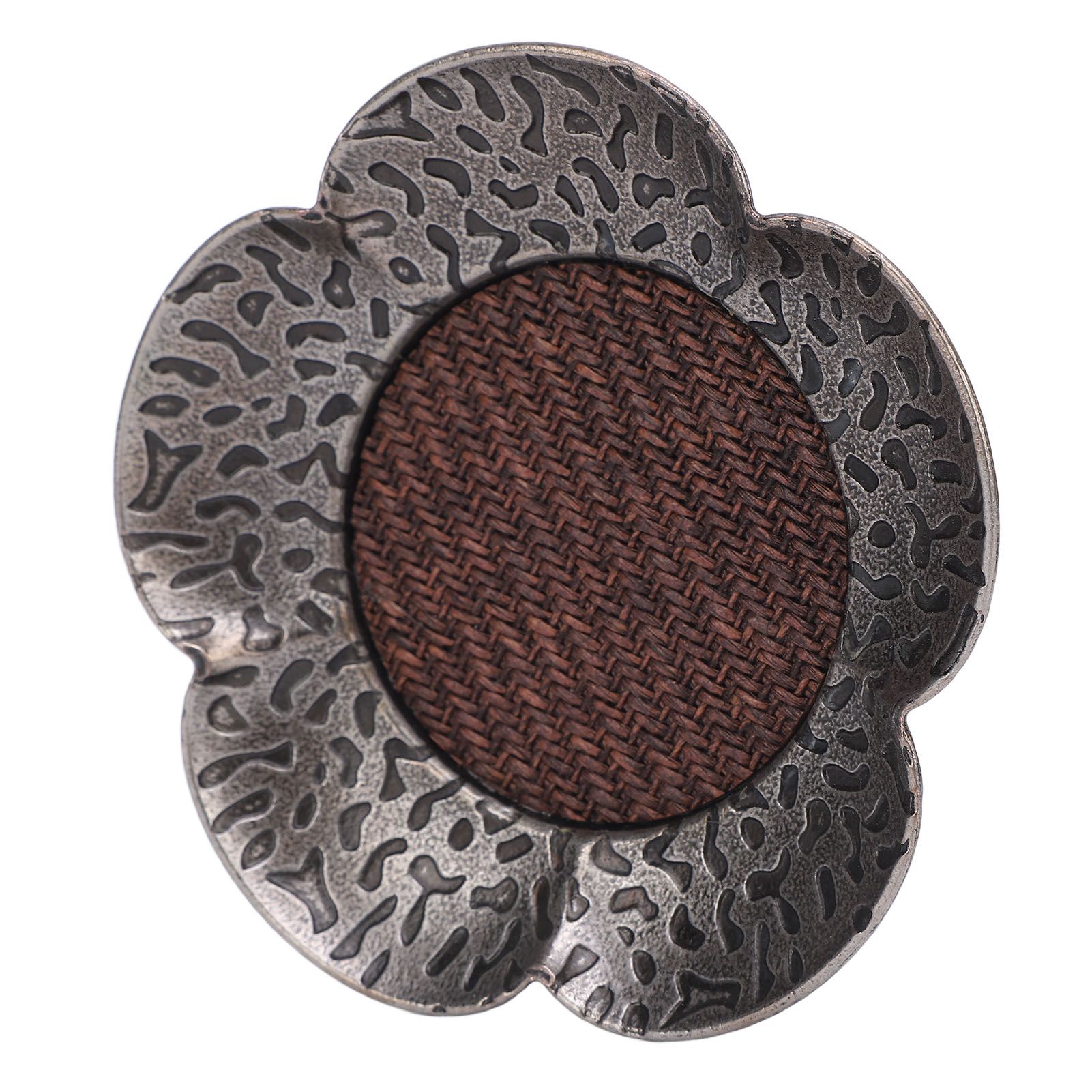 6pcs Coaster Heat Resistant Retro Hammered Zinc Alloy Cup Mat for Tea Cup view 7