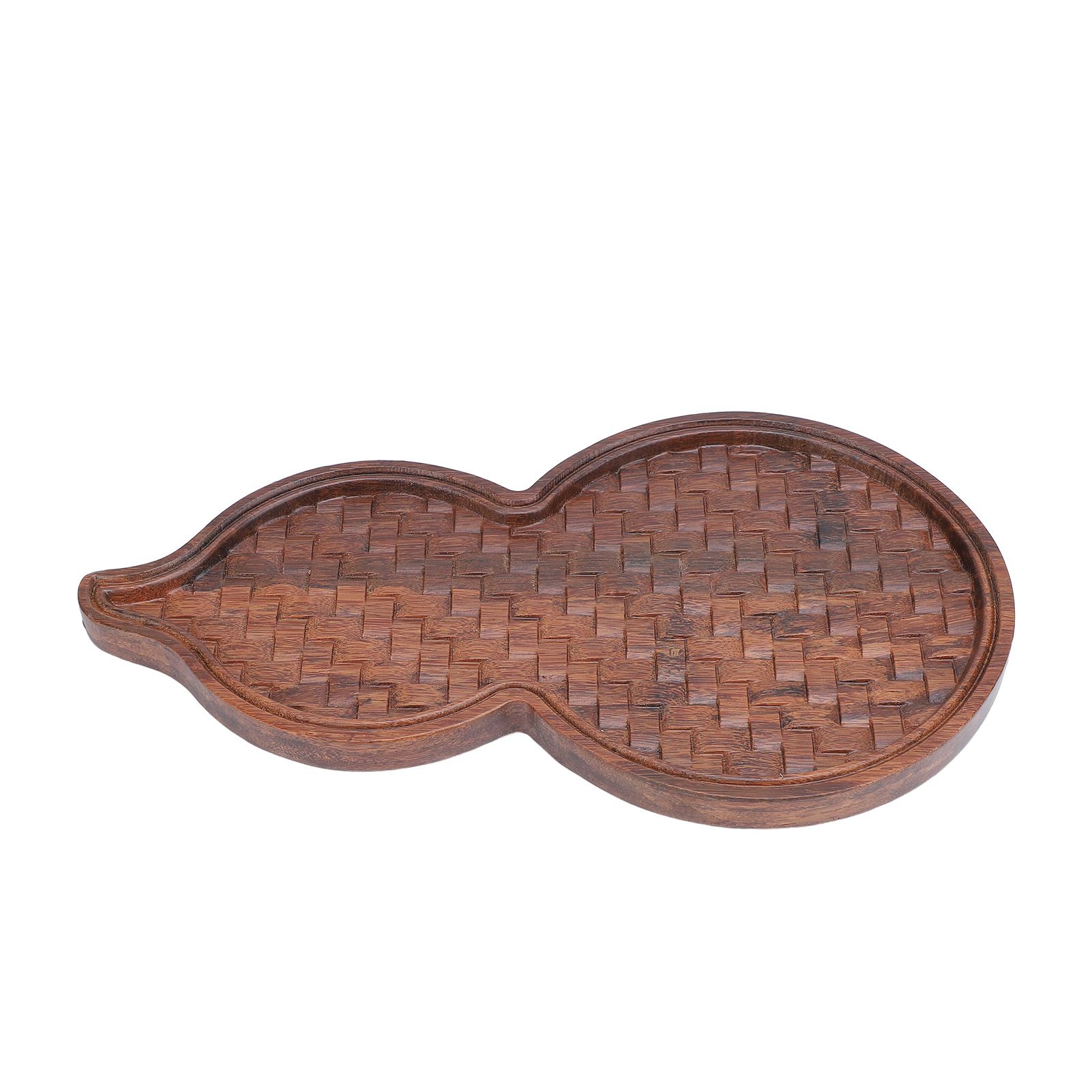 Tea Serving Tray Gourd Shaped Bambusoideae Chinese Tea Pot Mat Decorative Tea view 6