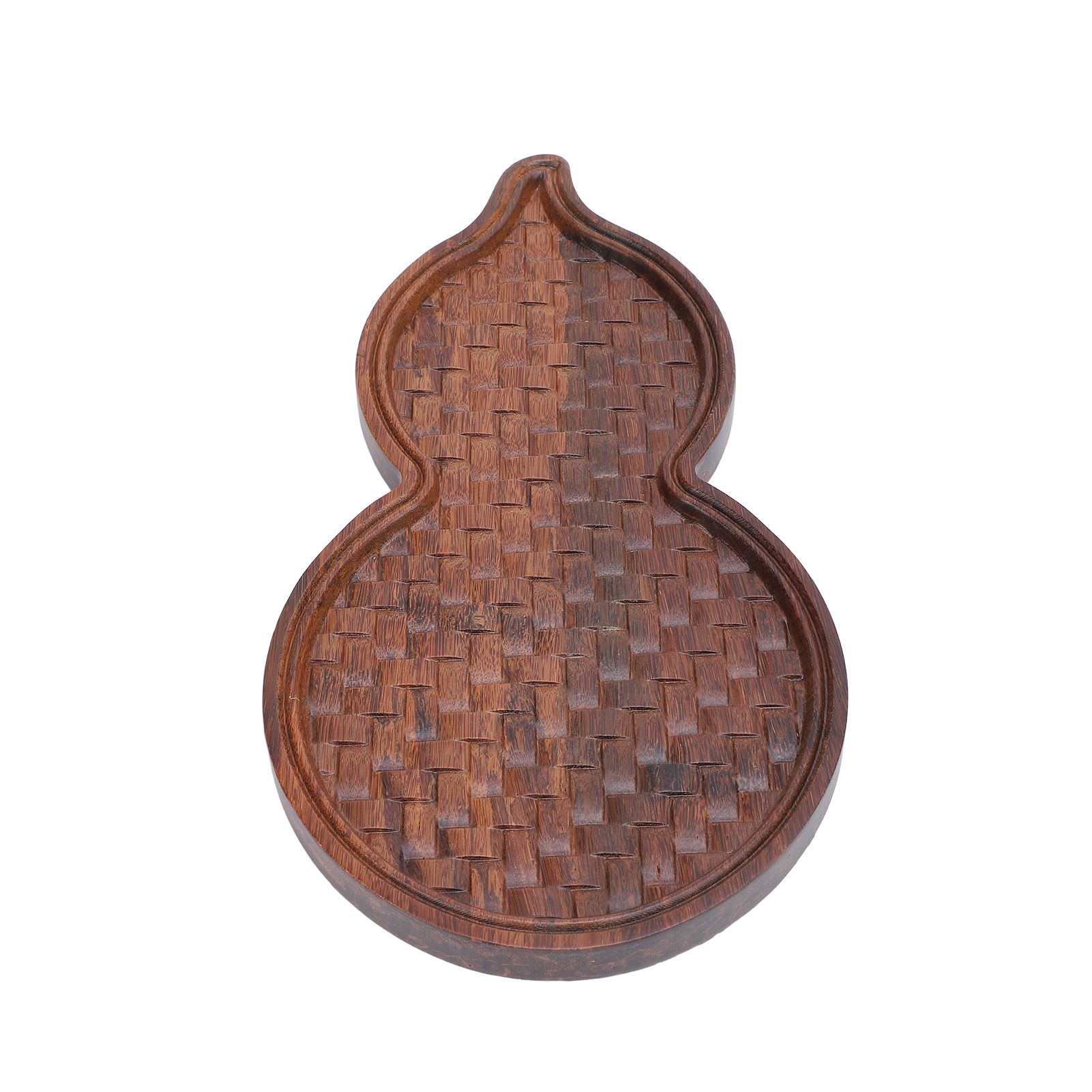Tea Serving Tray Gourd Shaped Bambusoideae Chinese Tea Pot Mat Decorative Tea view 9