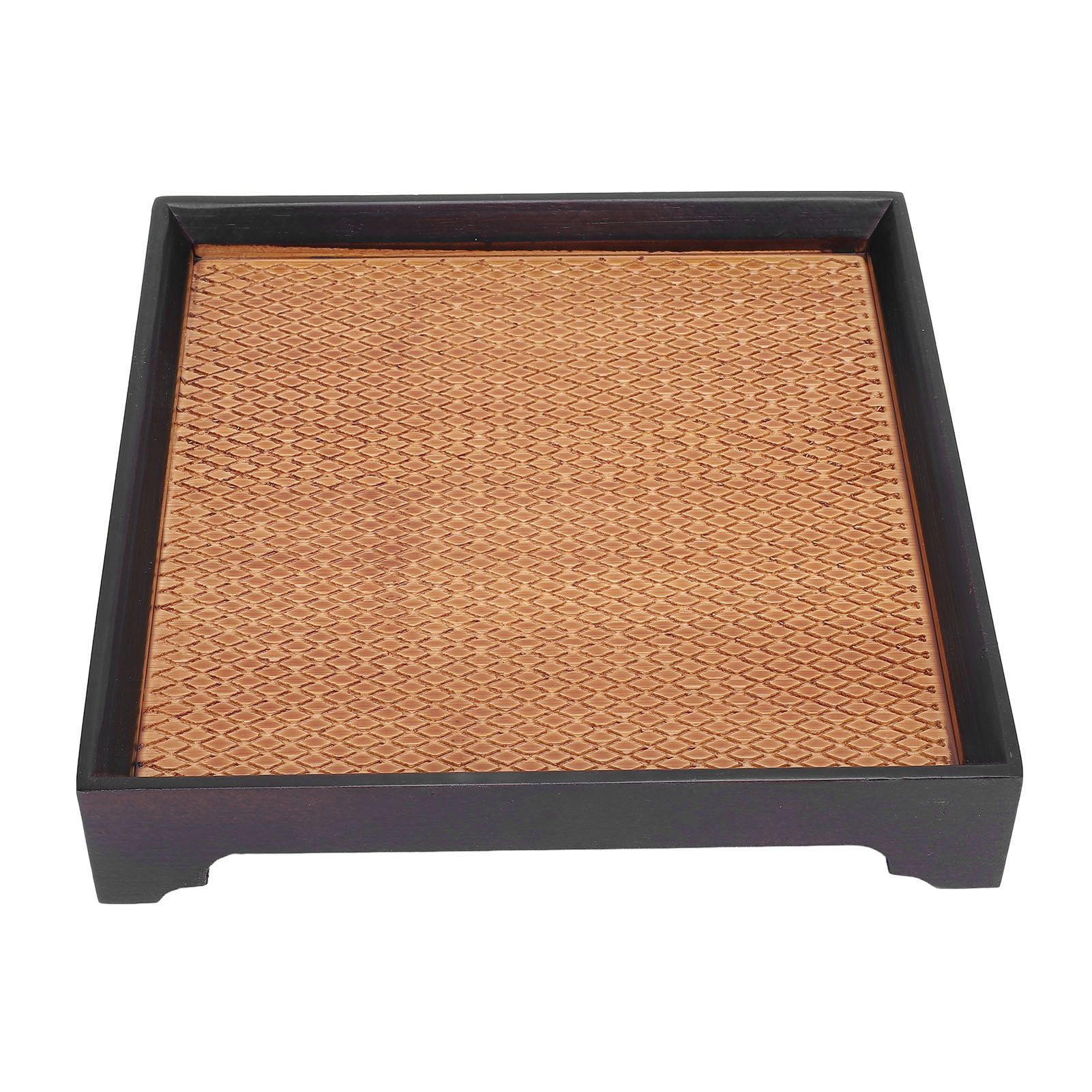 7.5in Square Tea Tray Small Tea Pot Holder Vintage Dessert Serving Tray