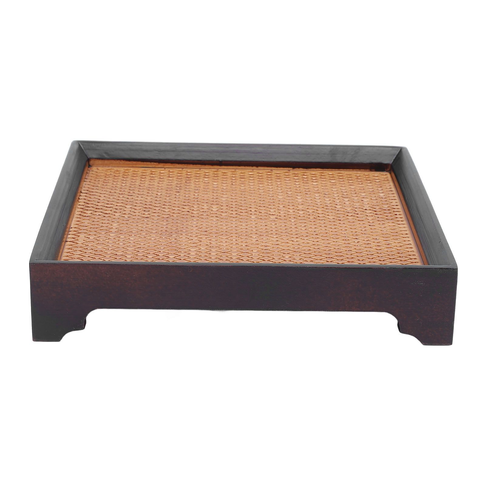 7.5in Square Tea Tray Small Tea Pot Holder Vintage Dessert Serving Tray view 3