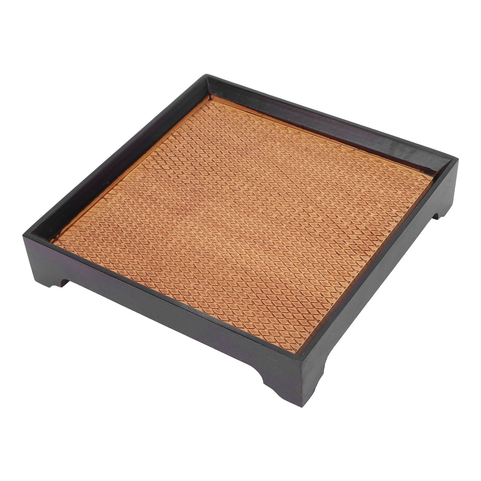 7.5in Square Tea Tray Small Tea Pot Holder Vintage Dessert Serving Tray view 4