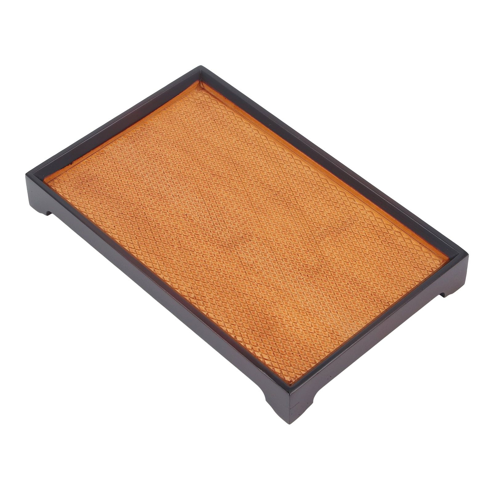 30 X 19cm Rectangular Tea Tray Multifunctional Easy Cleanup Retro Style Coffee view 4
