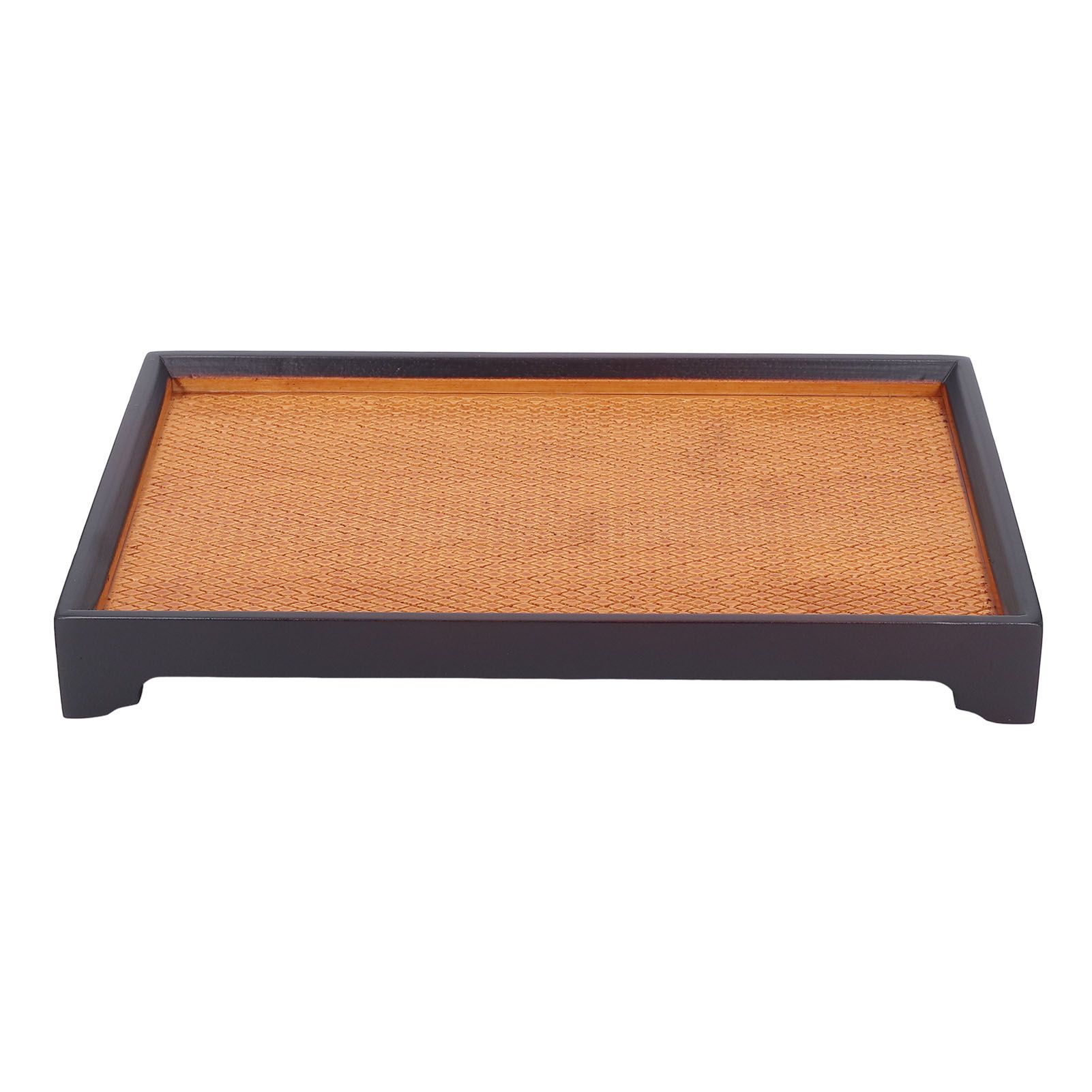 30 X 19cm Rectangular Tea Tray Multifunctional Easy Cleanup Retro Style Coffee view 6