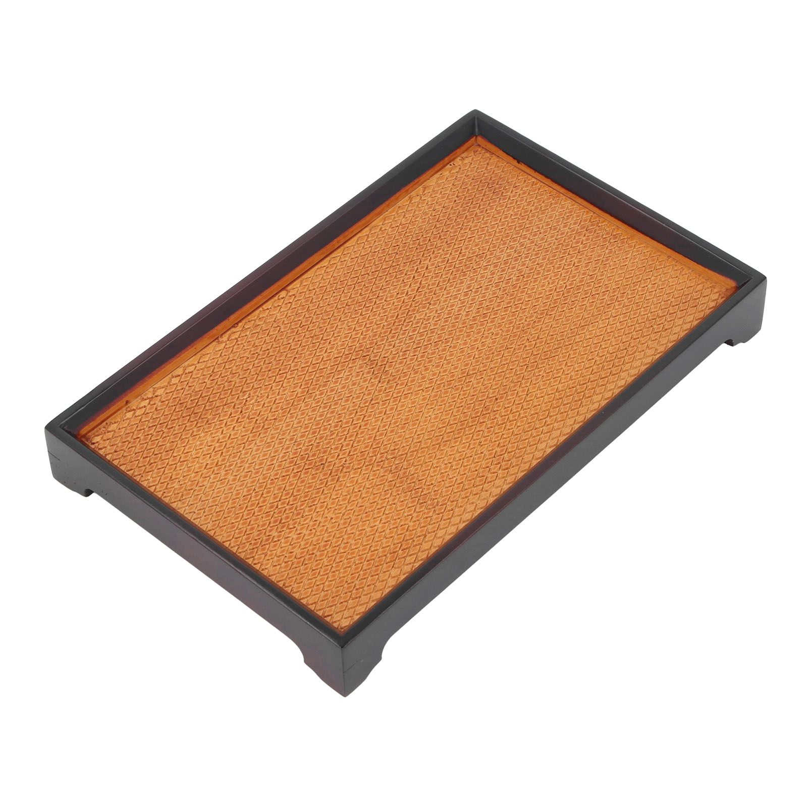 30 X 19cm Rectangular Tea Tray Multifunctional Easy Cleanup Retro Style Coffee view 7