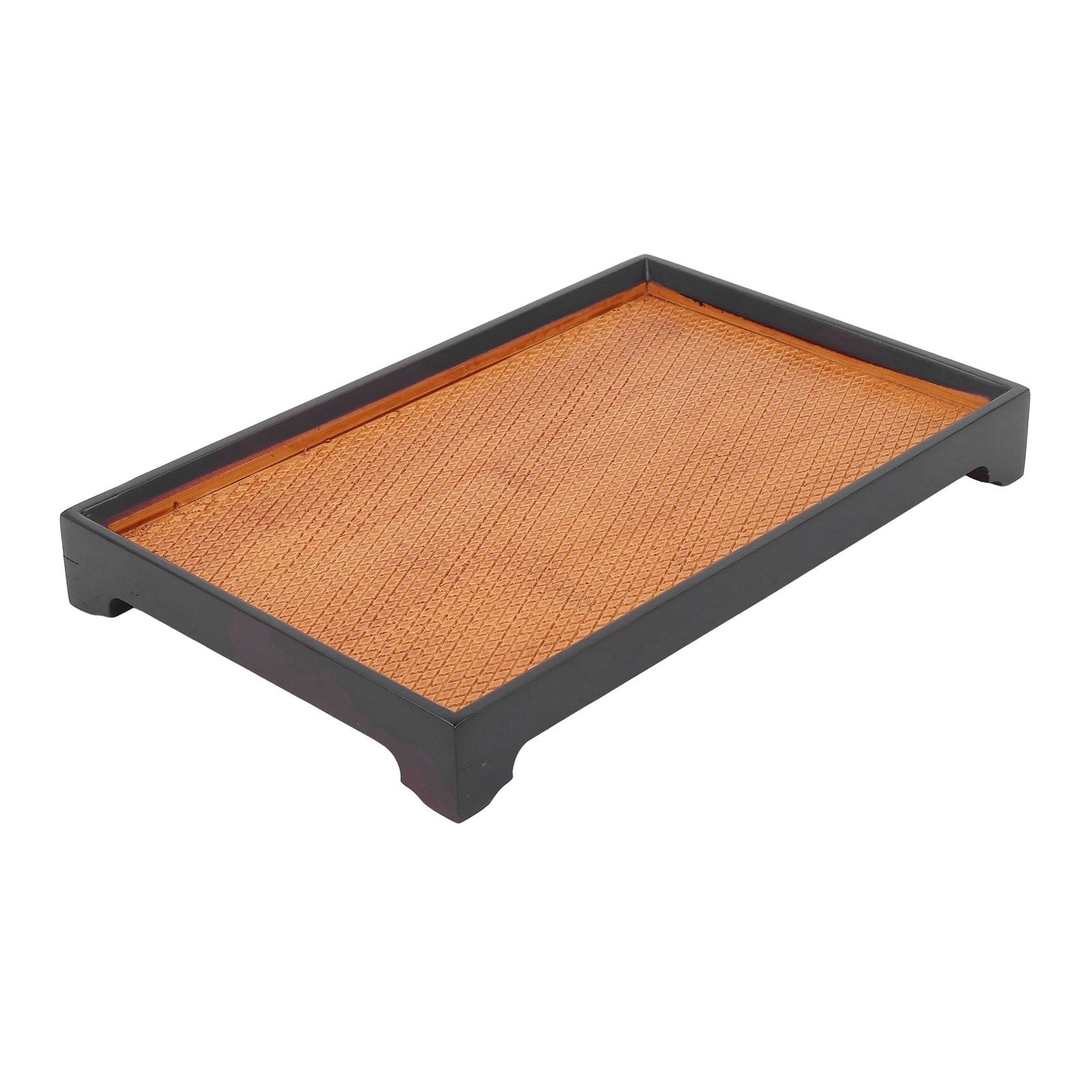 30 X 19cm Rectangular Tea Tray Multifunctional Easy Cleanup Retro Style Coffee view 8