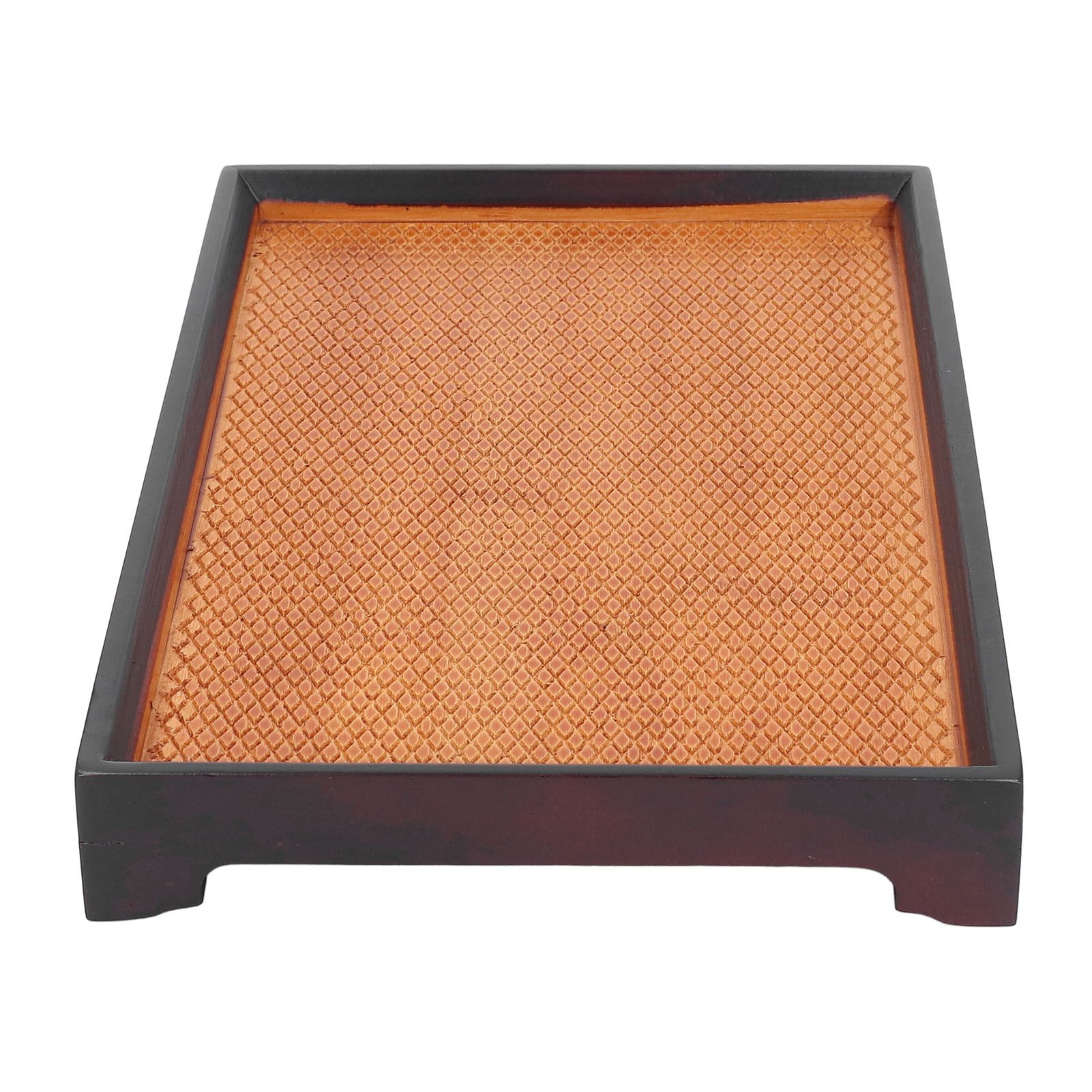 30 X 19cm Rectangular Tea Tray Multifunctional Easy Cleanup Retro Style Coffee view 9