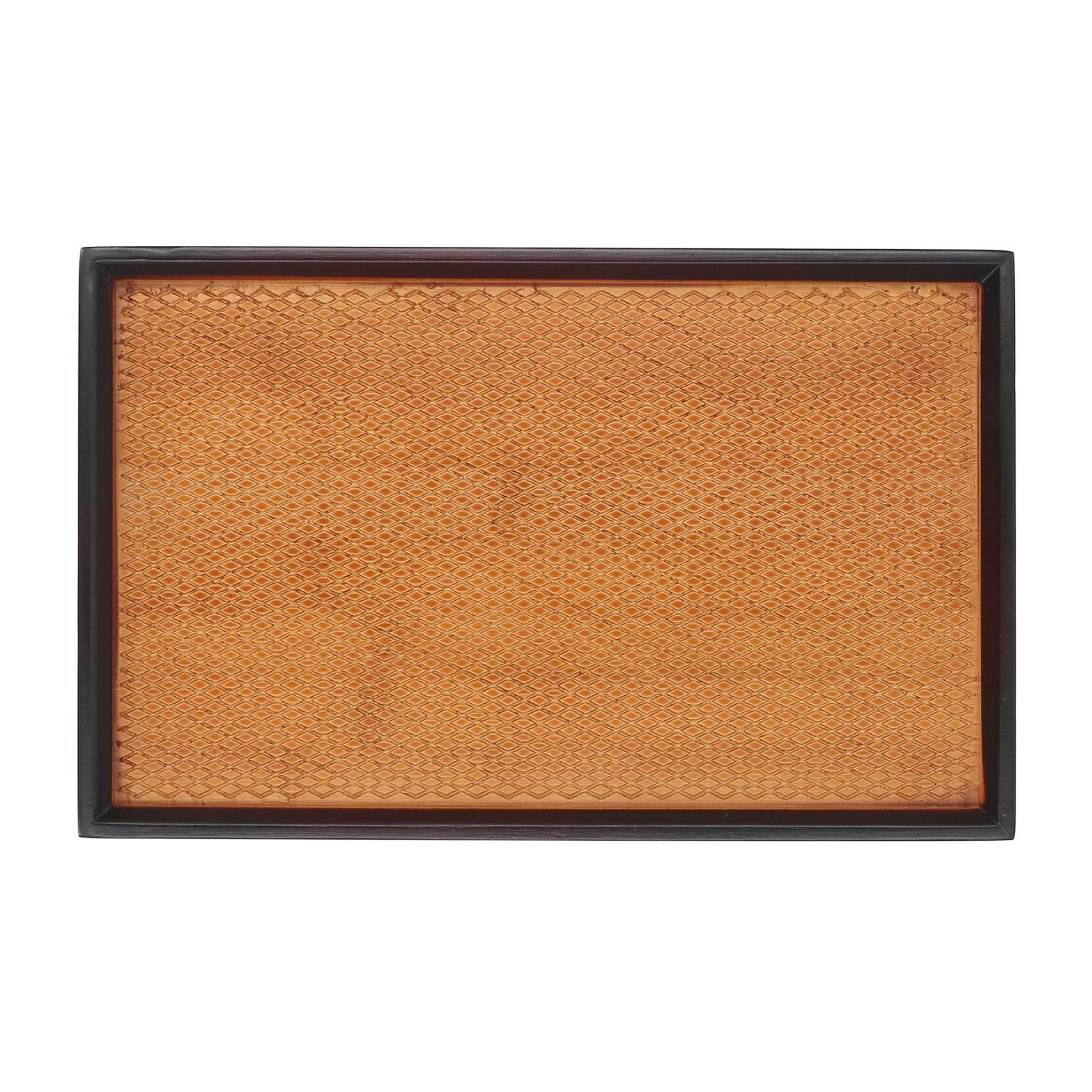 30 X 19cm Rectangular Tea Tray Multifunctional Easy Cleanup Retro Style Coffee view 12