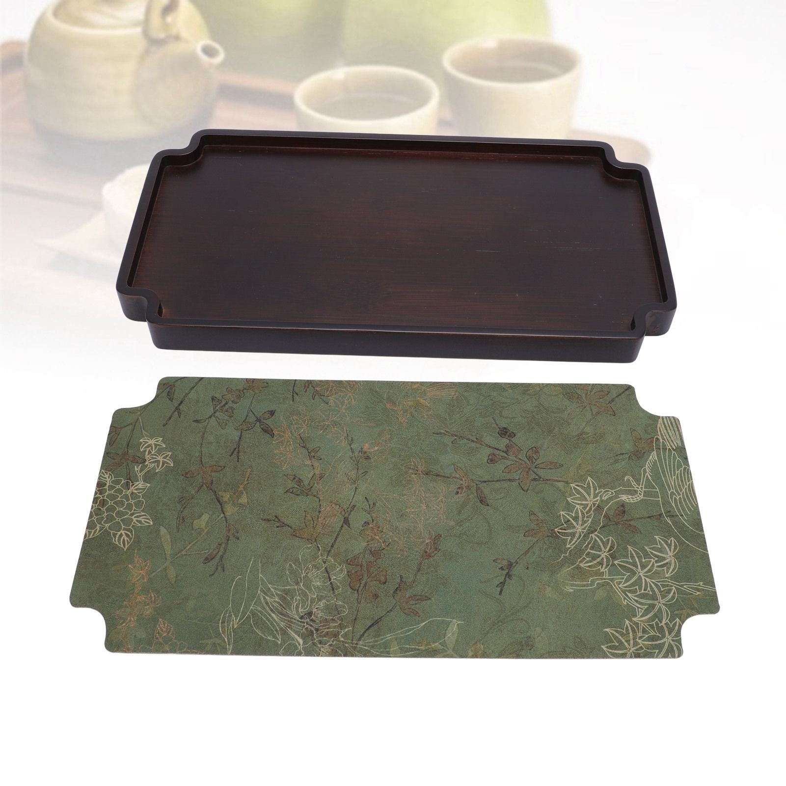 Chinese Style Wodden Gongfu Tea Tray Elegant Tea Table Serving Tray view 12