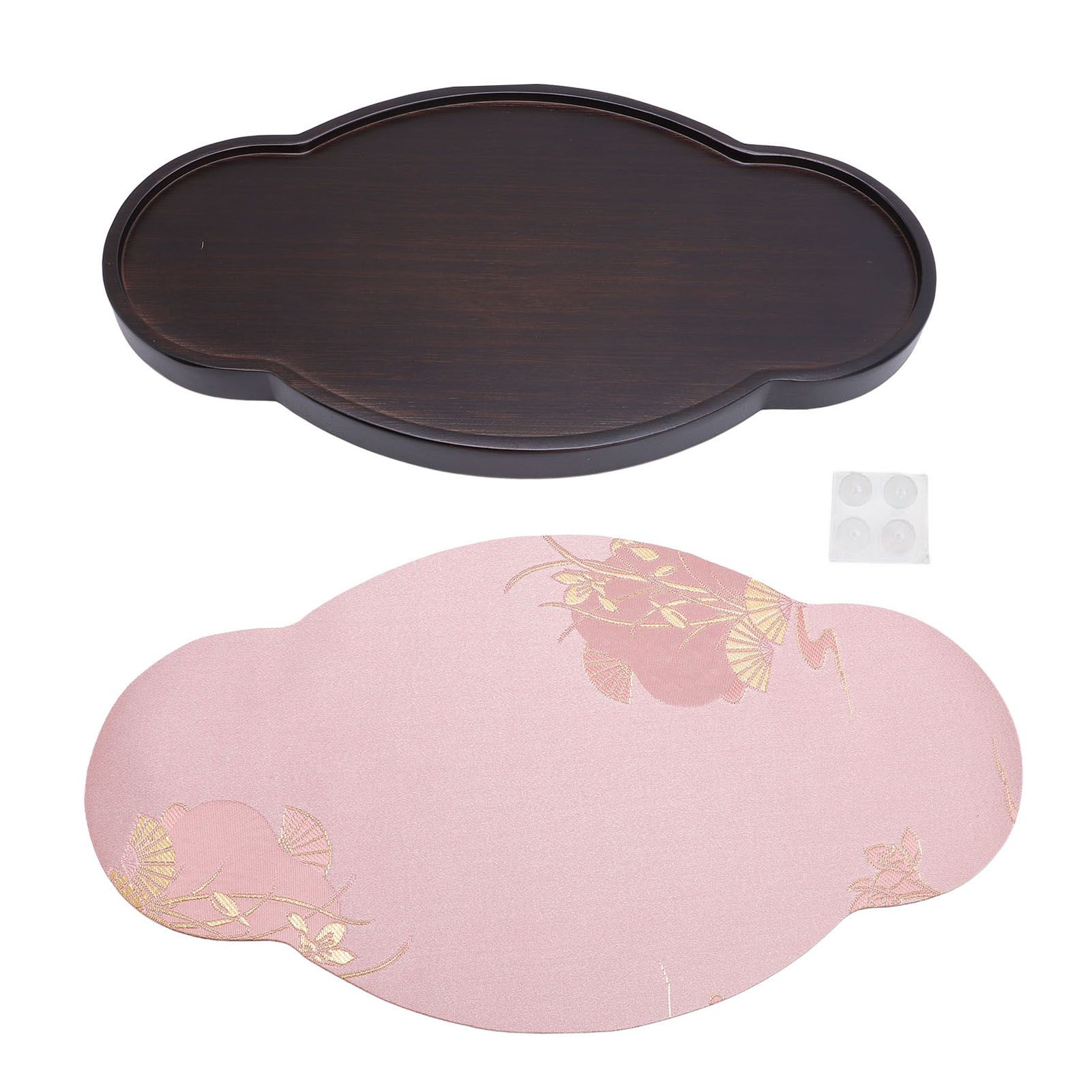 Tea Serving Tray Bambusoideae Irregular Desktop Chinese Tea Pot Tray with view 3