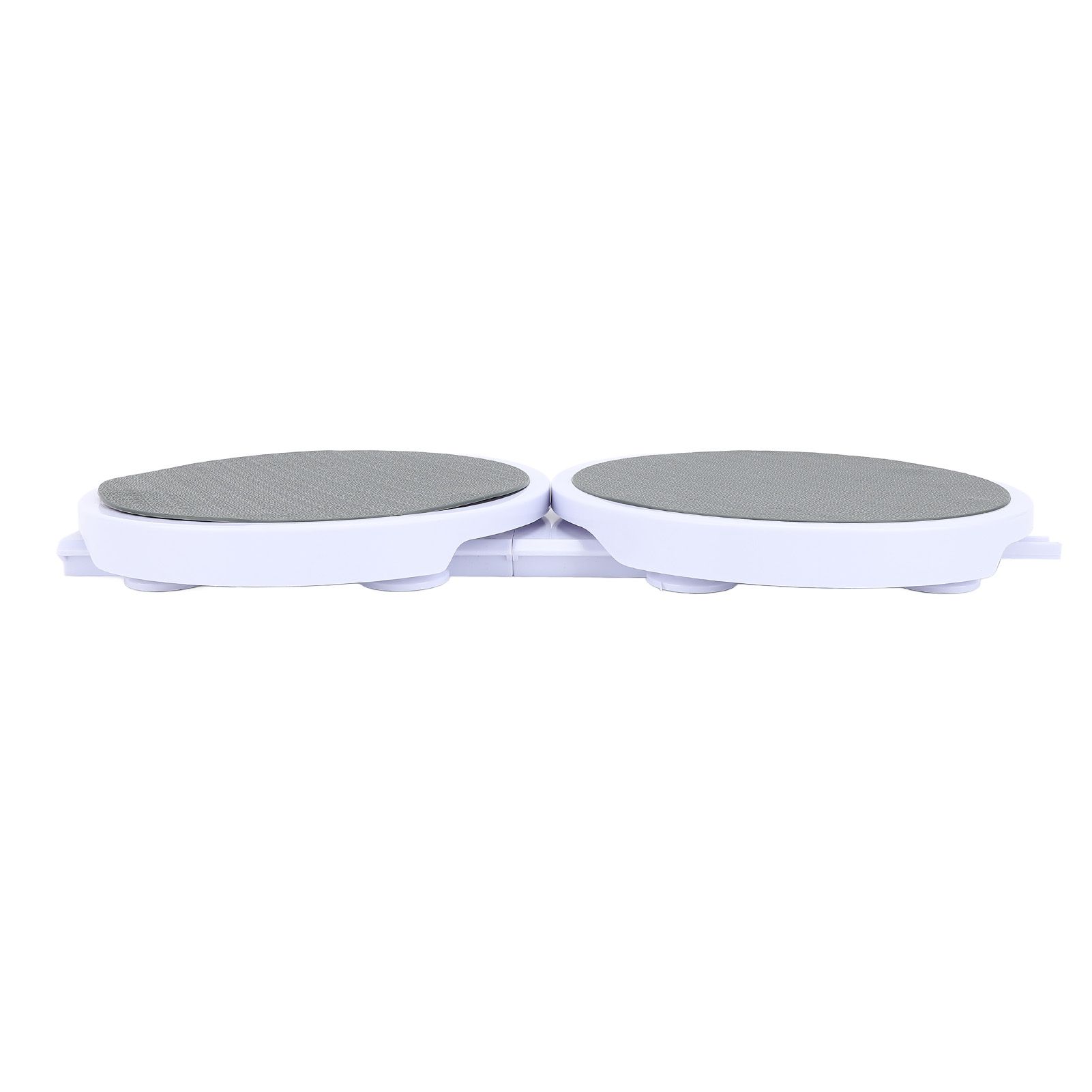 2 Serving Trays and 2 Straight Tracks Reusable Tabletop Rotating Food view 2