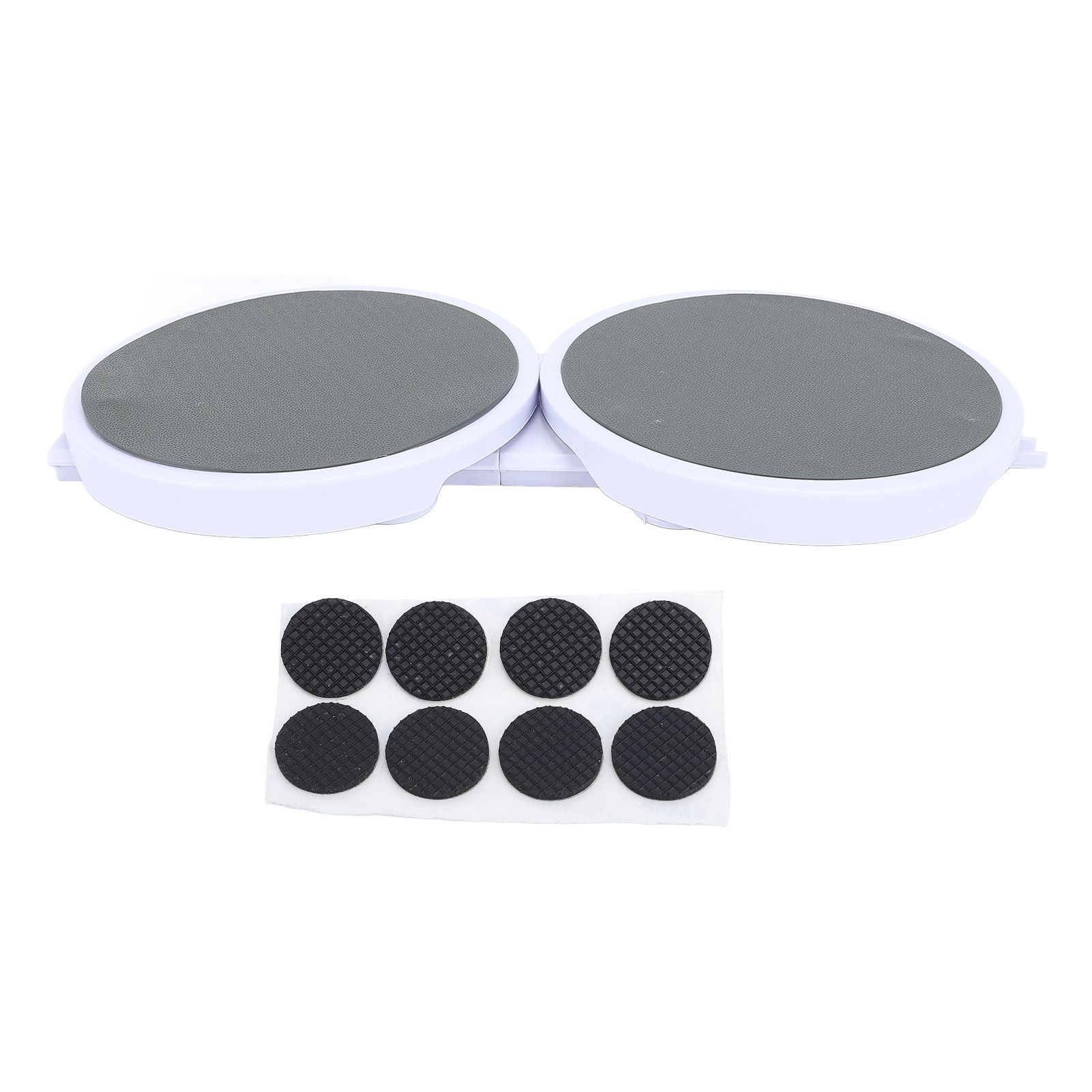 2 Serving Trays and 2 Straight Tracks Reusable Tabletop Rotating Food view 3