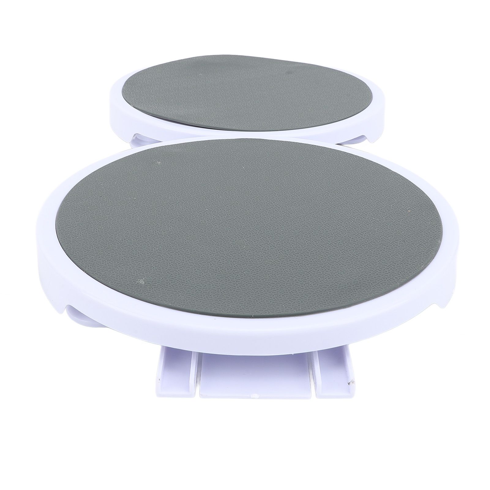 2 Serving Trays and 2 Straight Tracks Reusable Tabletop Rotating Food view 10
