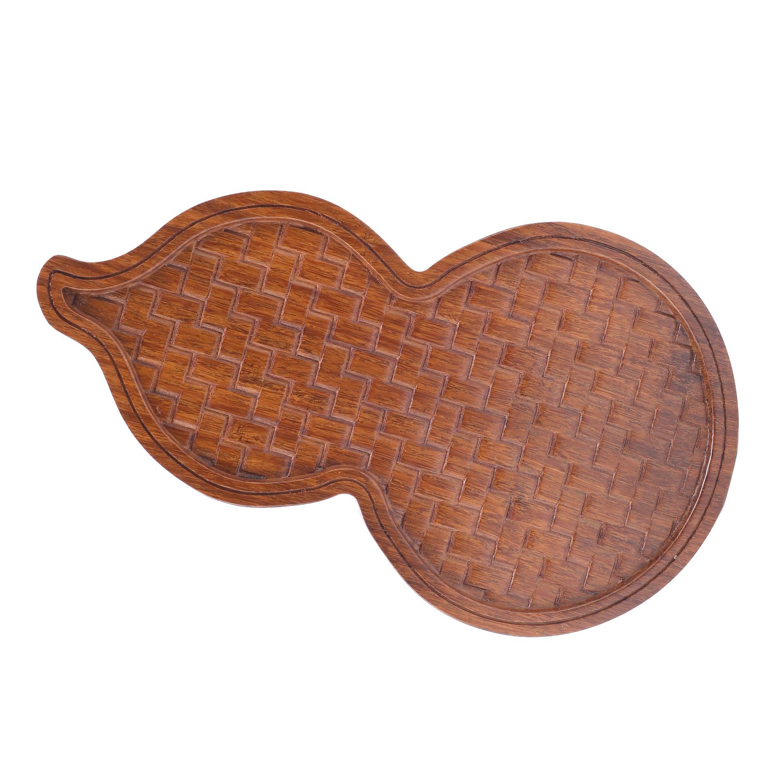 Gourd Shape Tea Tray Small Tea Table Serving Tray Multifunctional Use for Home