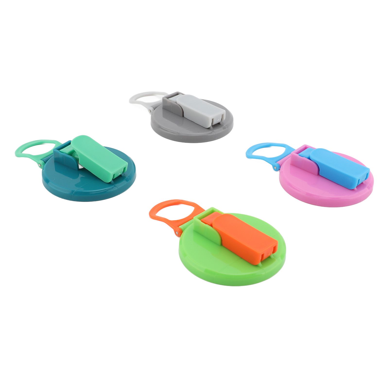 4pcs Soda Can Lid with Silicone Straw Reusable Leak Proof 2.13in Silicone