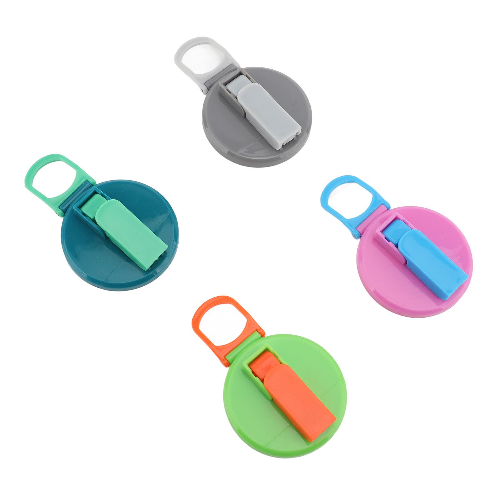 4pcs Soda Can Lid with Silicone Straw Reusable Leak Proof 2.13in Silicone view 4