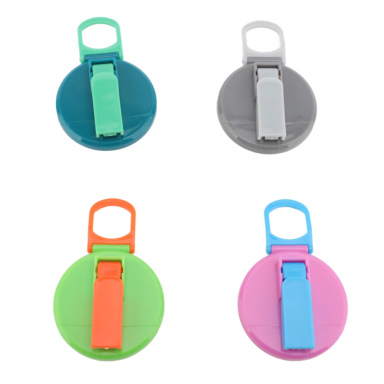 4pcs Soda Can Lid with Silicone Straw Reusable Leak Proof 2.13in Silicone view 6
