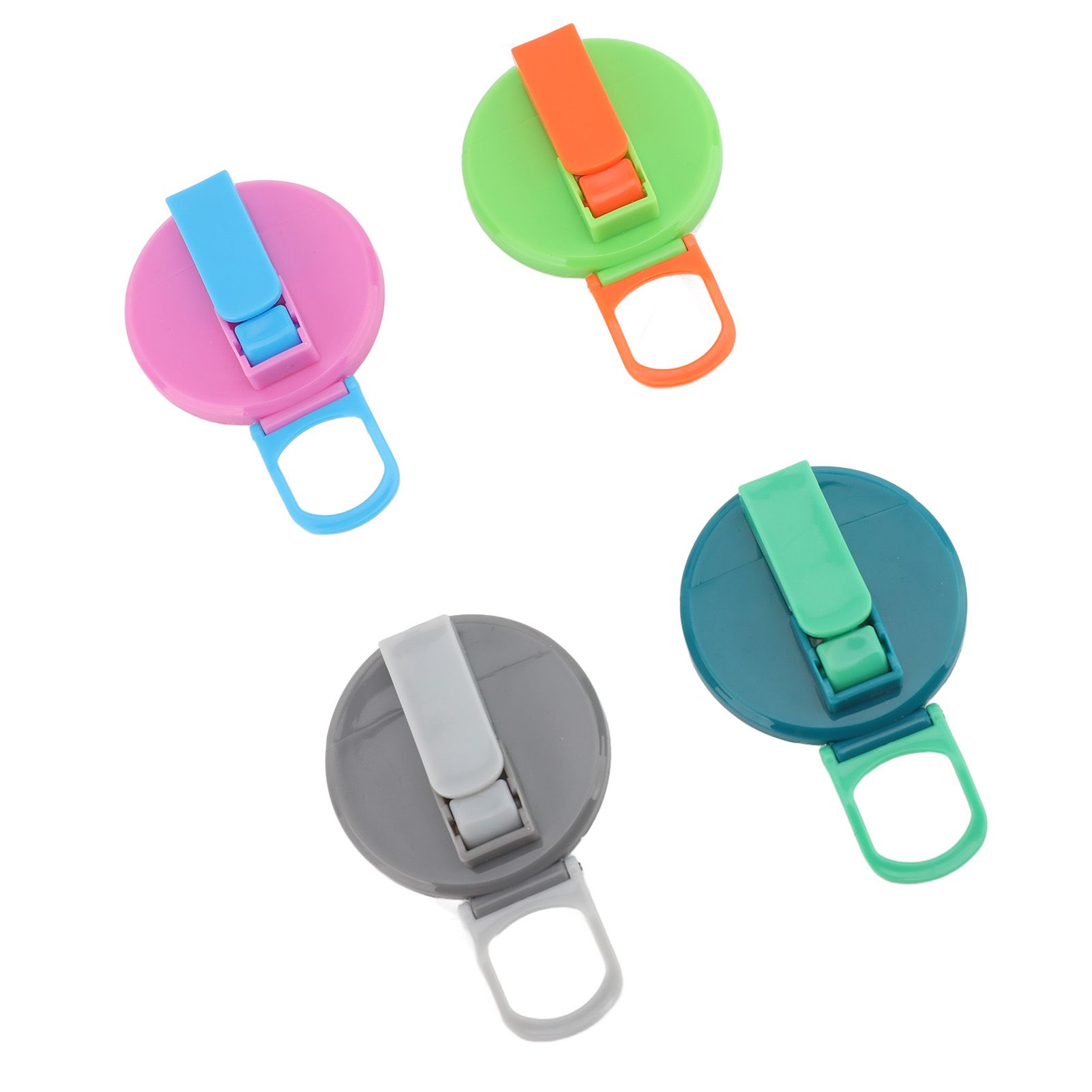4pcs Soda Can Lid with Silicone Straw Reusable Leak Proof 2.13in Silicone view 10