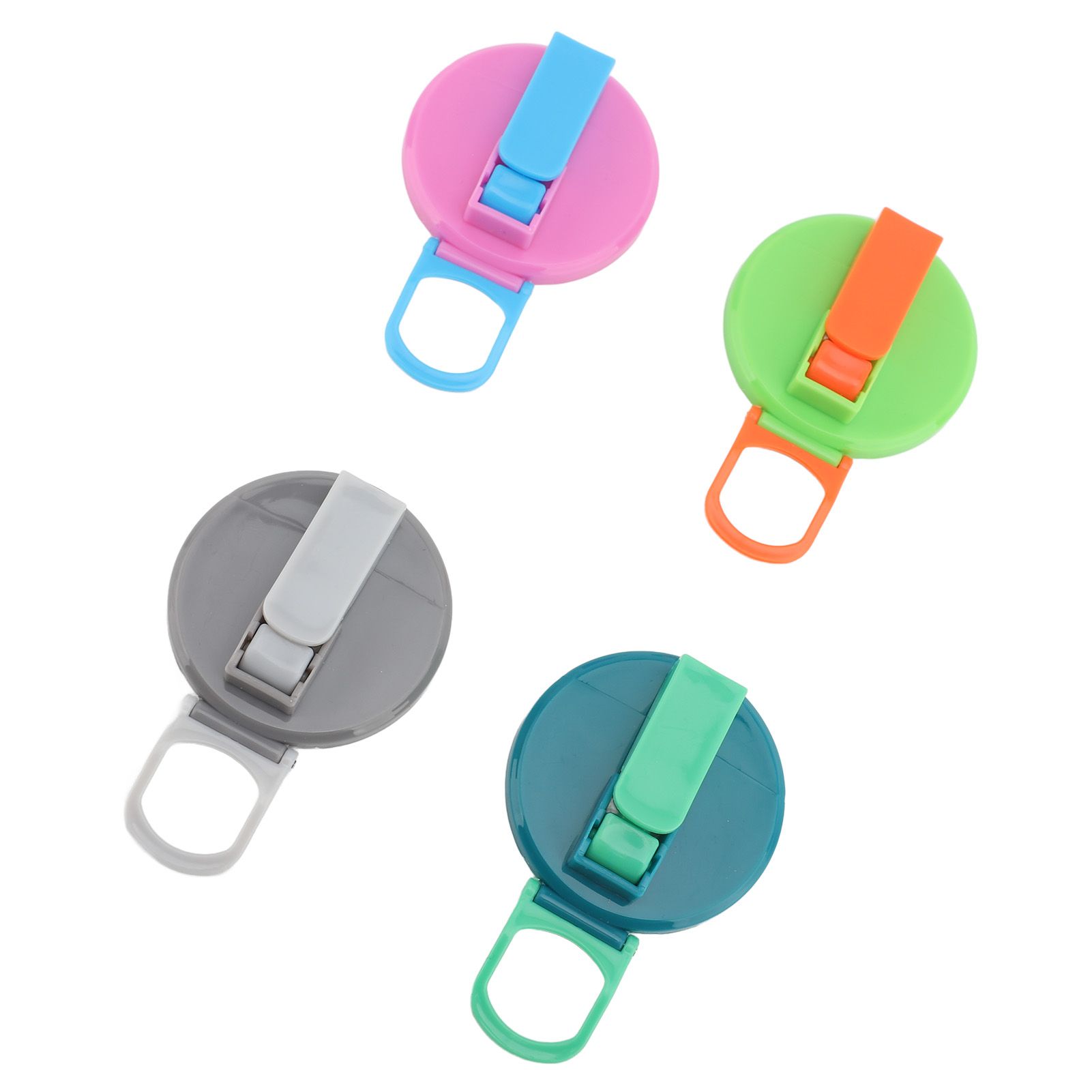 4pcs Soda Can Lid with Silicone Straw Reusable Leak Proof 2.13in Silicone view 11