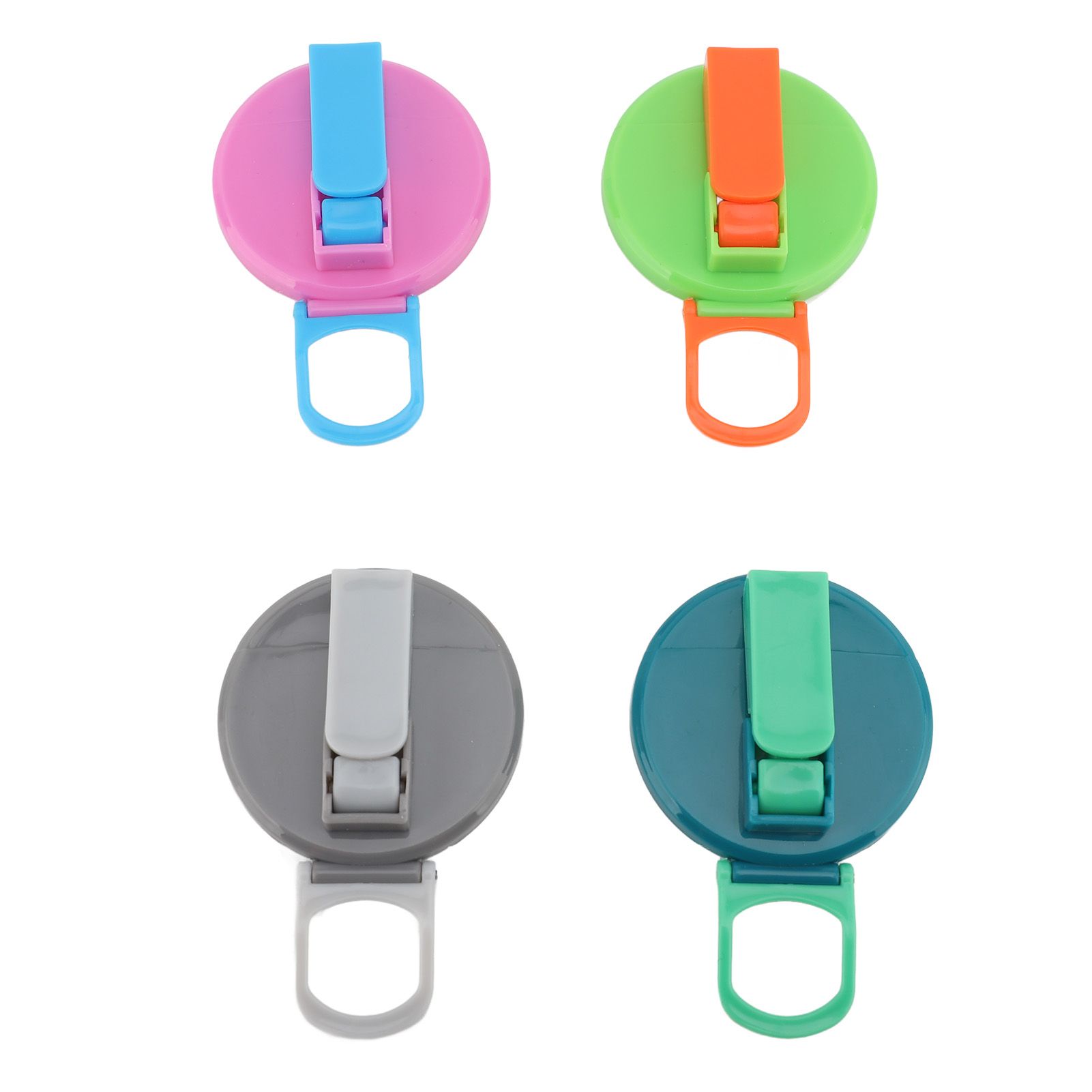 4pcs Soda Can Lid with Silicone Straw Reusable Leak Proof 2.13in Silicone view 12