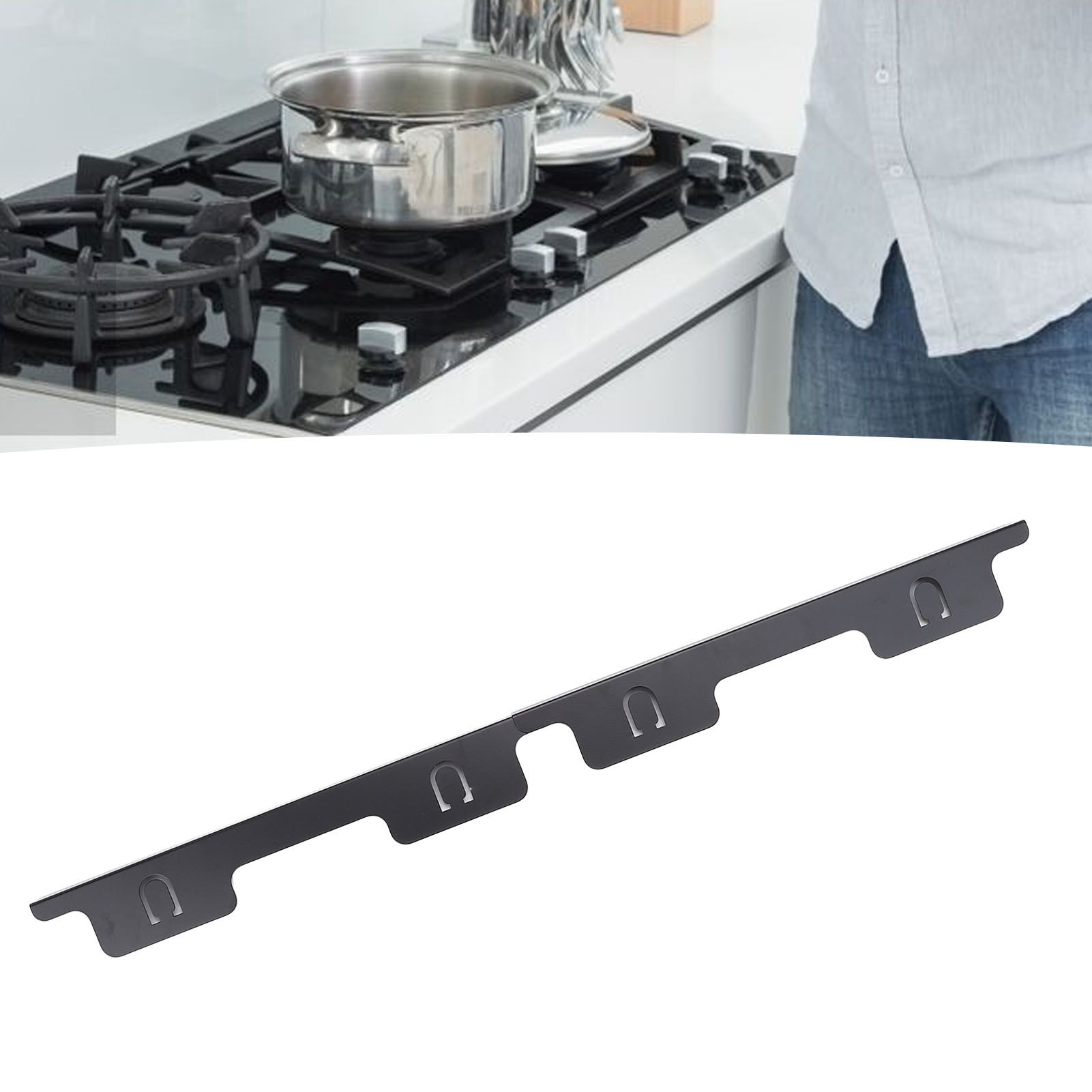 2 Pair Stove Gap Filler Stainless Steel Stove Counter Gap Cover Range Trim Kit view 12