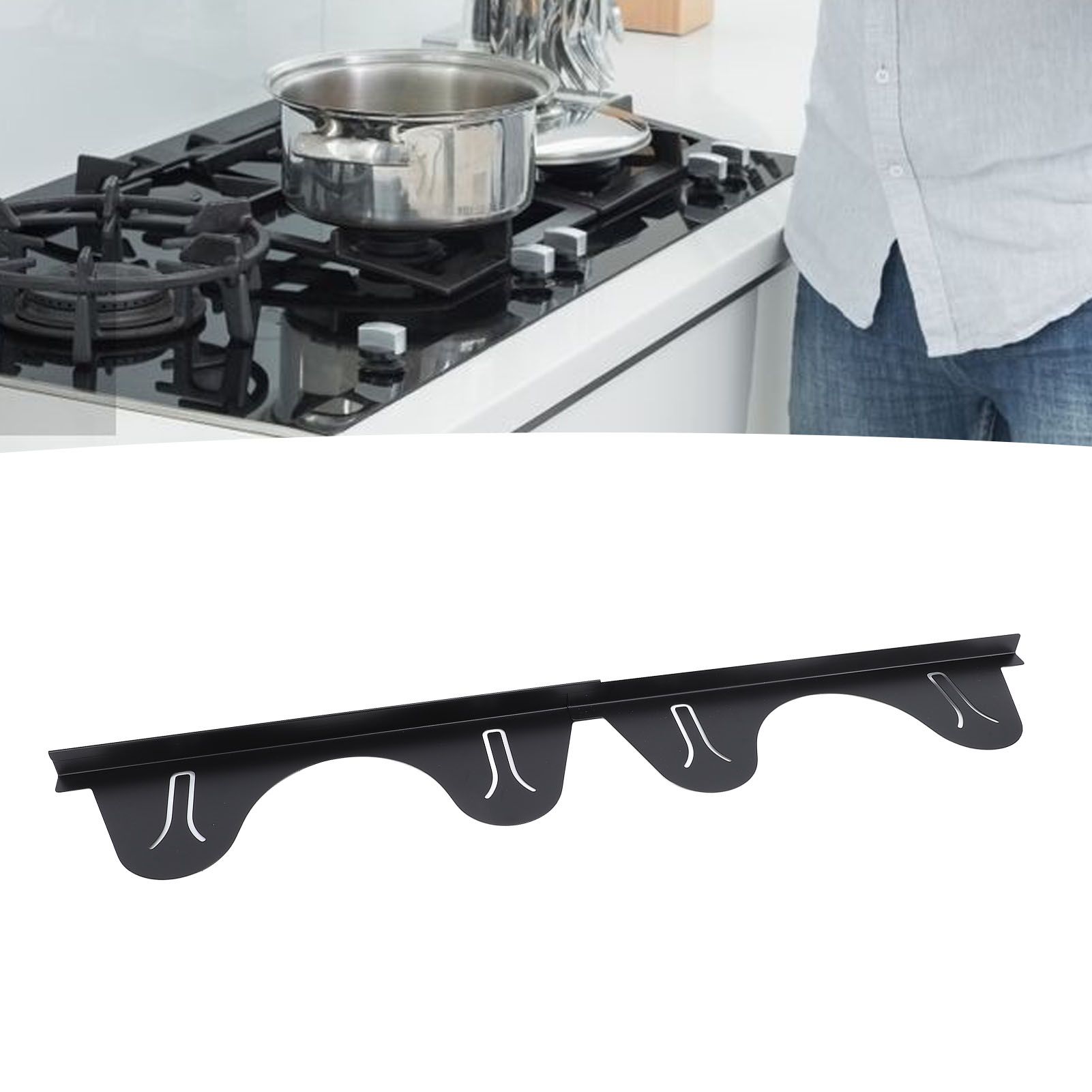 2 Pair Stainless Steel Stove Gap Covers Stove Gap Filler Range Trim Kit Stove view 11
