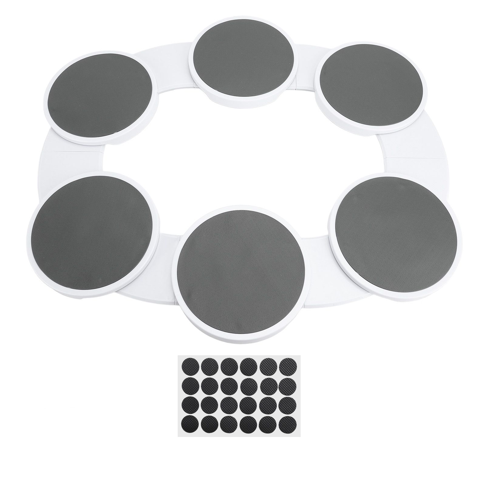 Rotating Food Trays with Tracks Portable Meal Tray Turntable Organizer for view 3