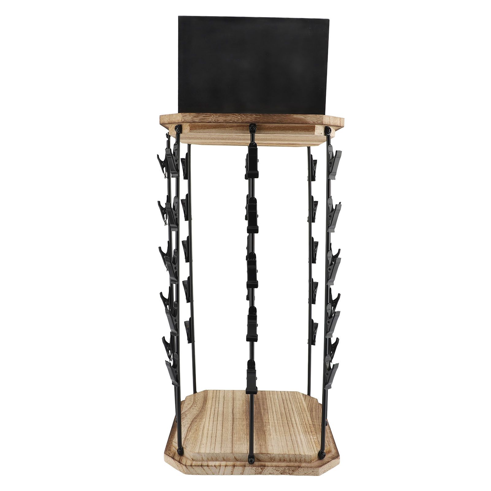 Chip Rack Display Stand 5 Tiers 40 Clips 360 Degree Rotating Snack Organizer view 3