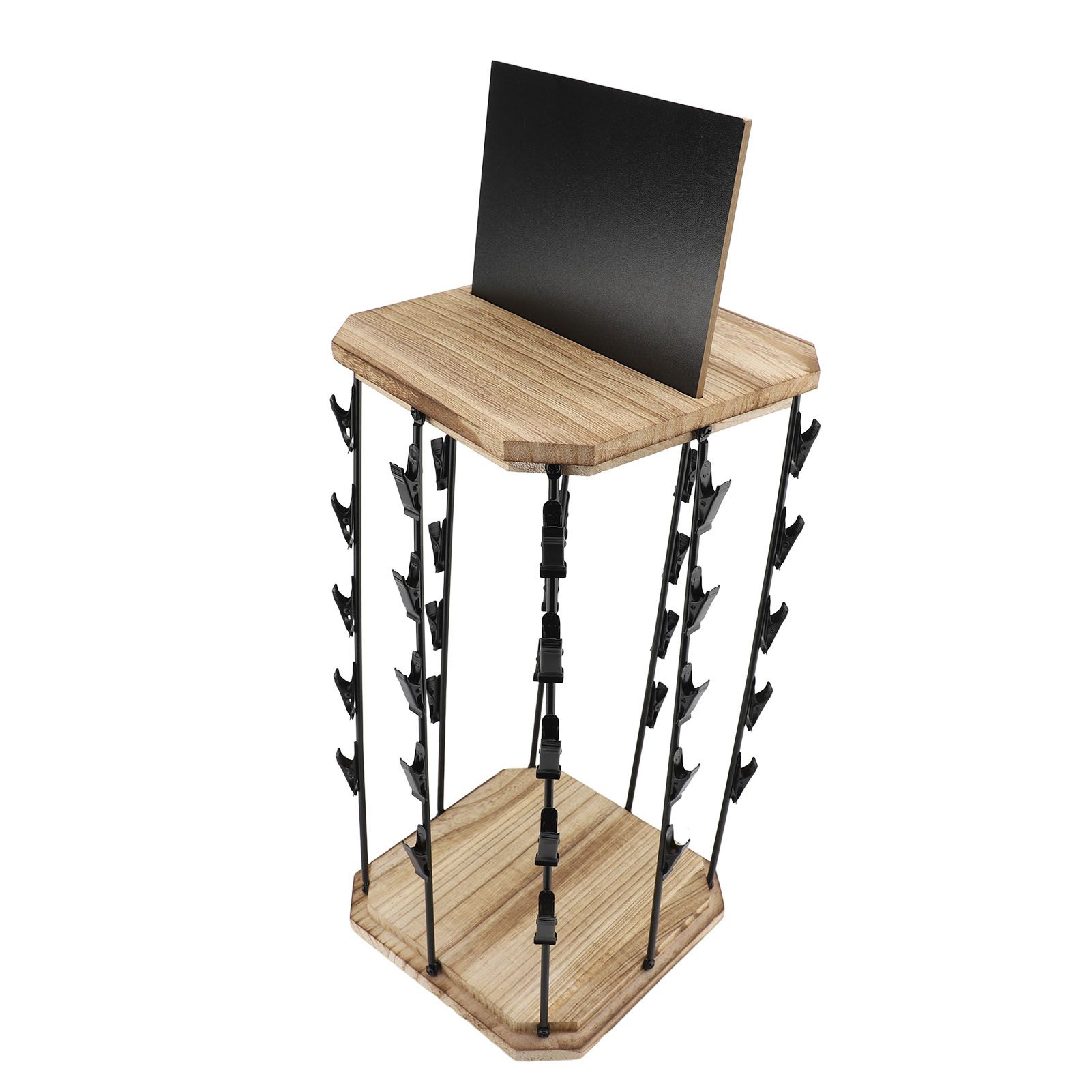 Chip Rack Display Stand 5 Tiers 40 Clips 360 Degree Rotating Snack Organizer view 6