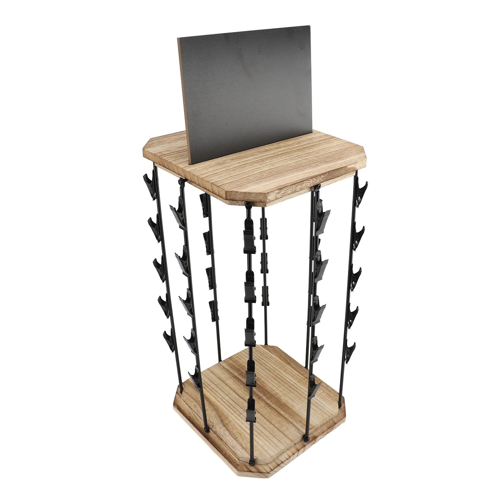 Chip Rack Display Stand 5 Tiers 40 Clips 360 Degree Rotating Snack Organizer view 8