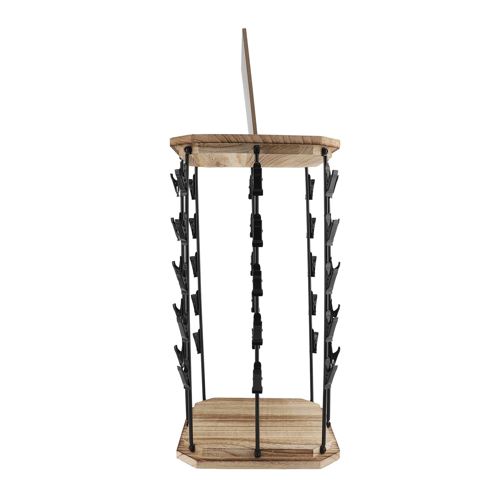 Chip Rack Display Stand 5 Tiers 40 Clips 360 Degree Rotating Snack Organizer view 10