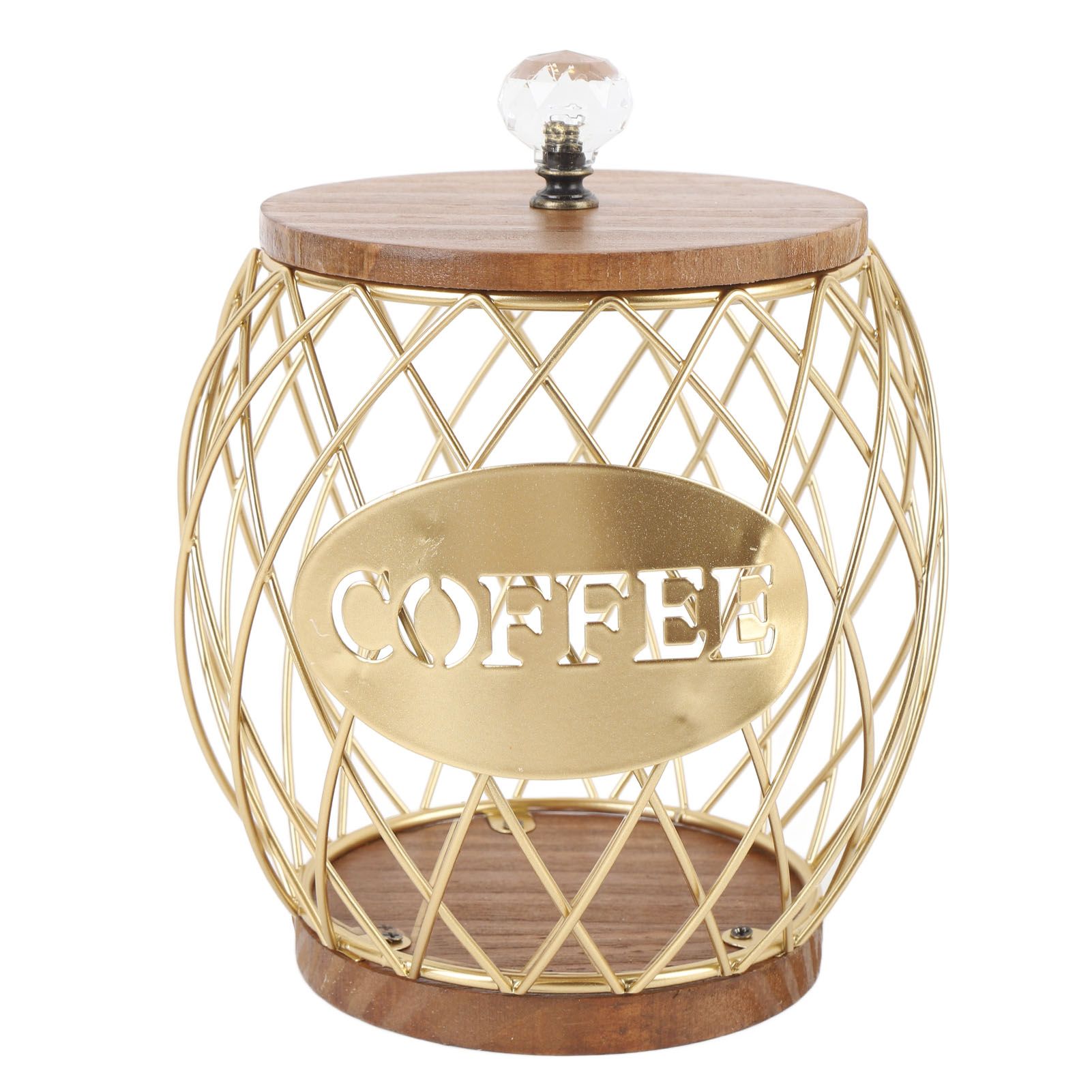 Coffee Capsule Holder Fruit Shaped Stylish Coffee Pod Storage with Wooden Base view 3
