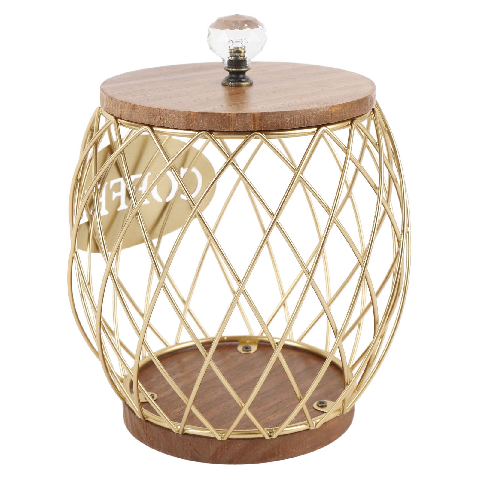 Coffee Capsule Holder Fruit Shaped Stylish Coffee Pod Storage with Wooden Base view 9