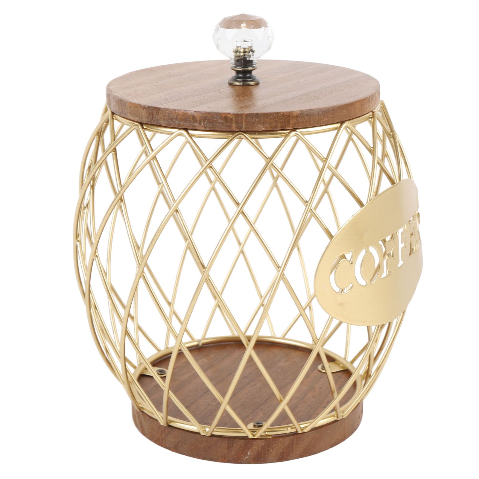 Coffee Capsule Holder Fruit Shaped Stylish Coffee Pod Storage with Wooden Base view 12