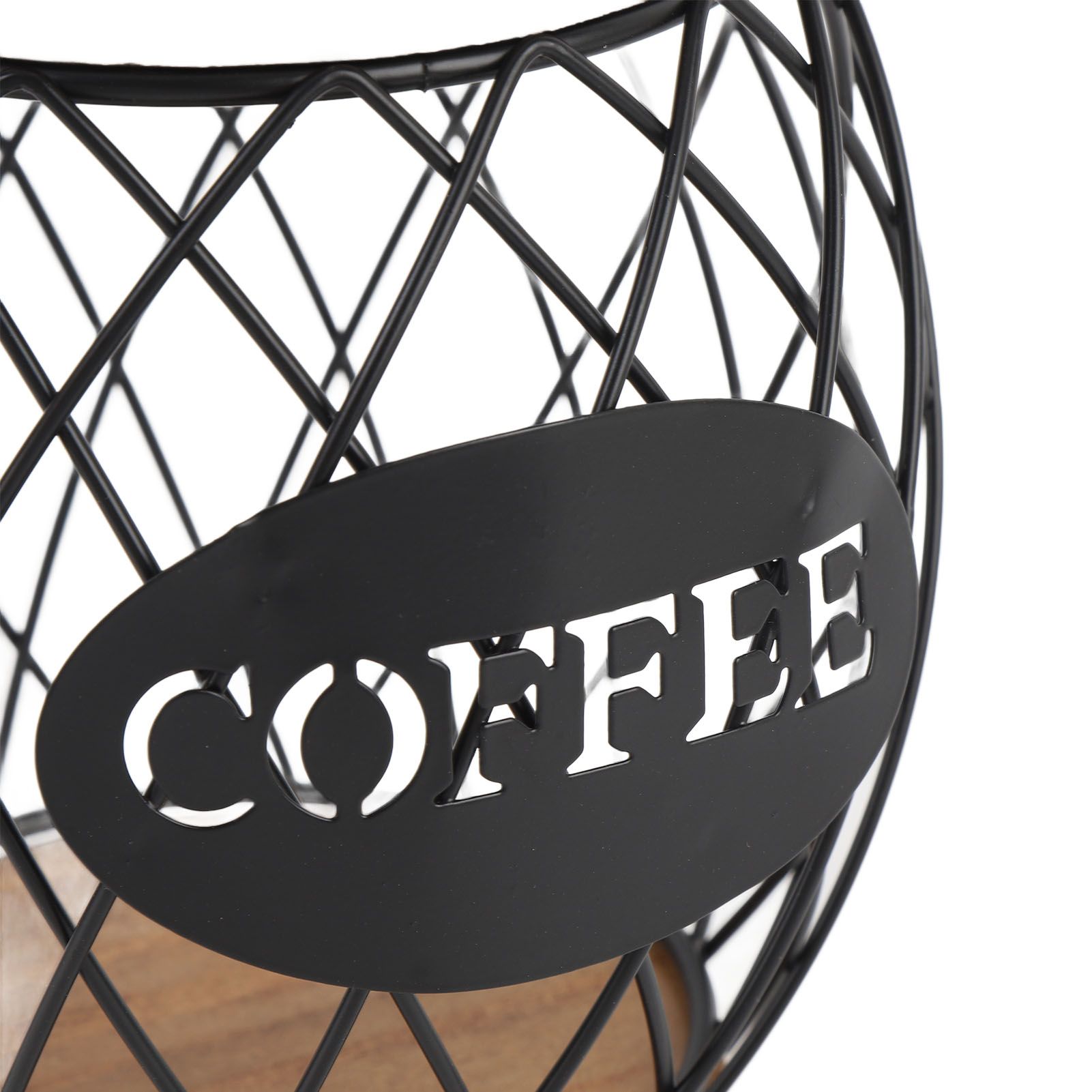 Coffee Capsule Holder Fruit Shaped Stylish Coffee Pod Storage with Wooden Base view 2