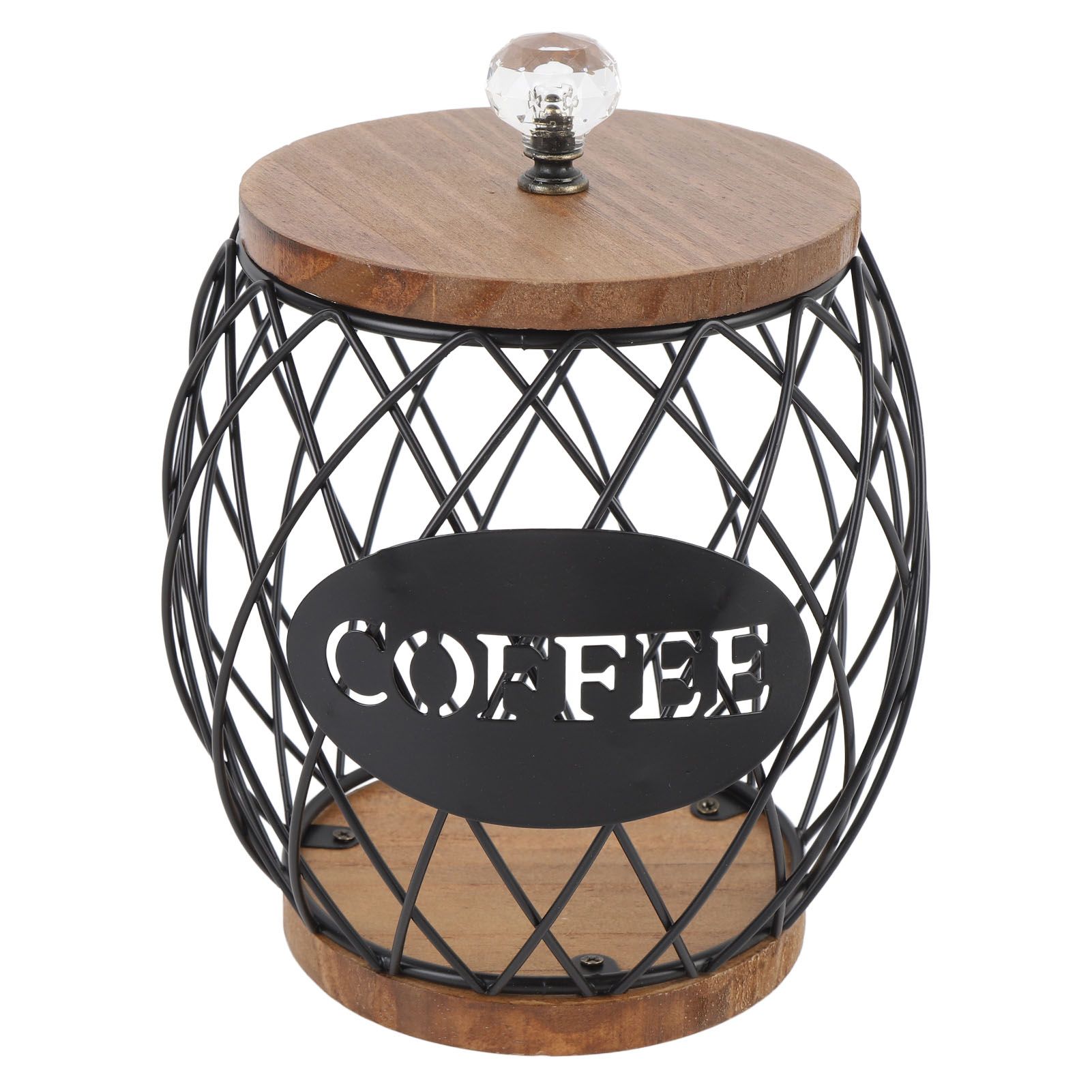 Coffee Capsule Holder Fruit Shaped Stylish Coffee Pod Storage with Wooden Base view 4