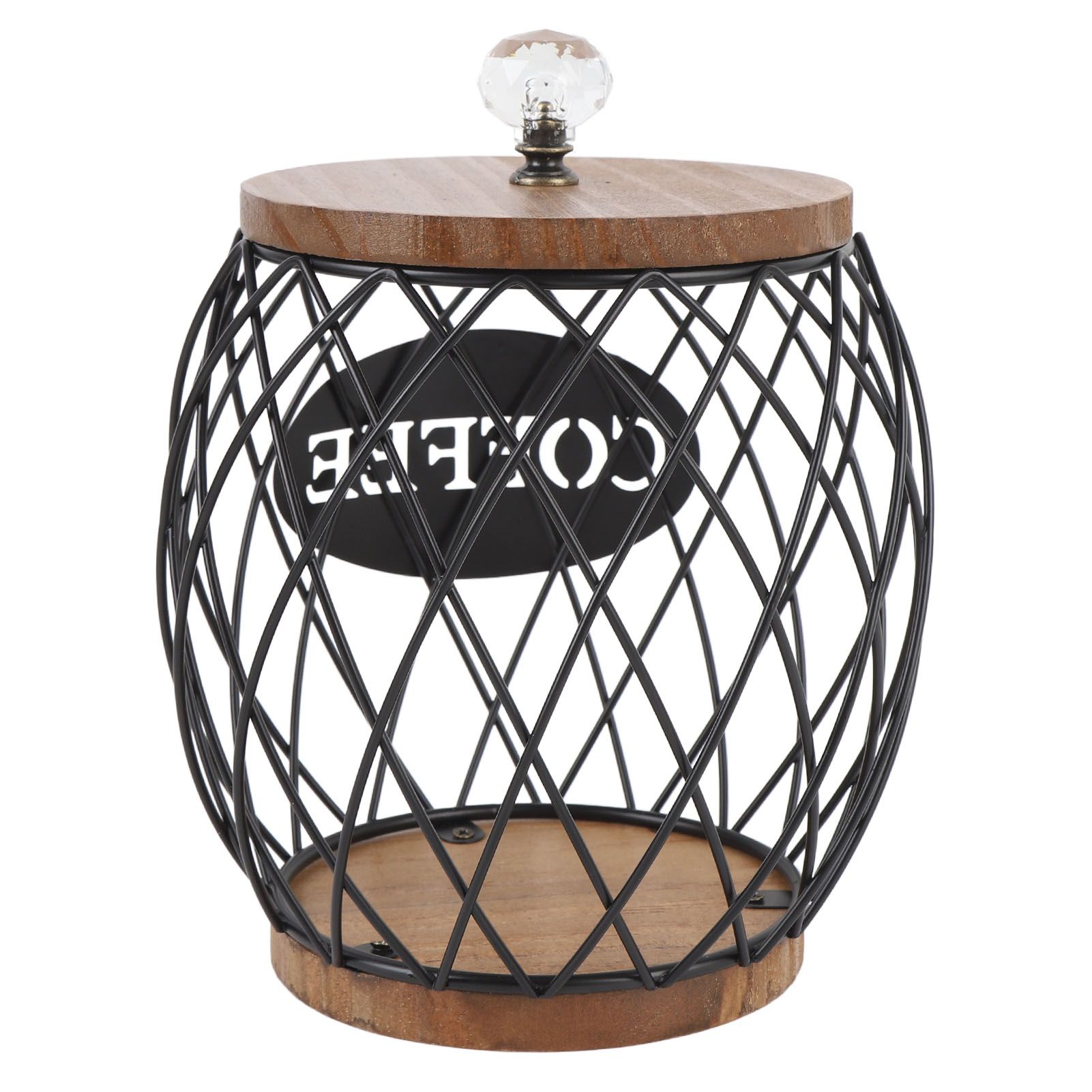 Coffee Capsule Holder Fruit Shaped Stylish Coffee Pod Storage with Wooden Base view 6