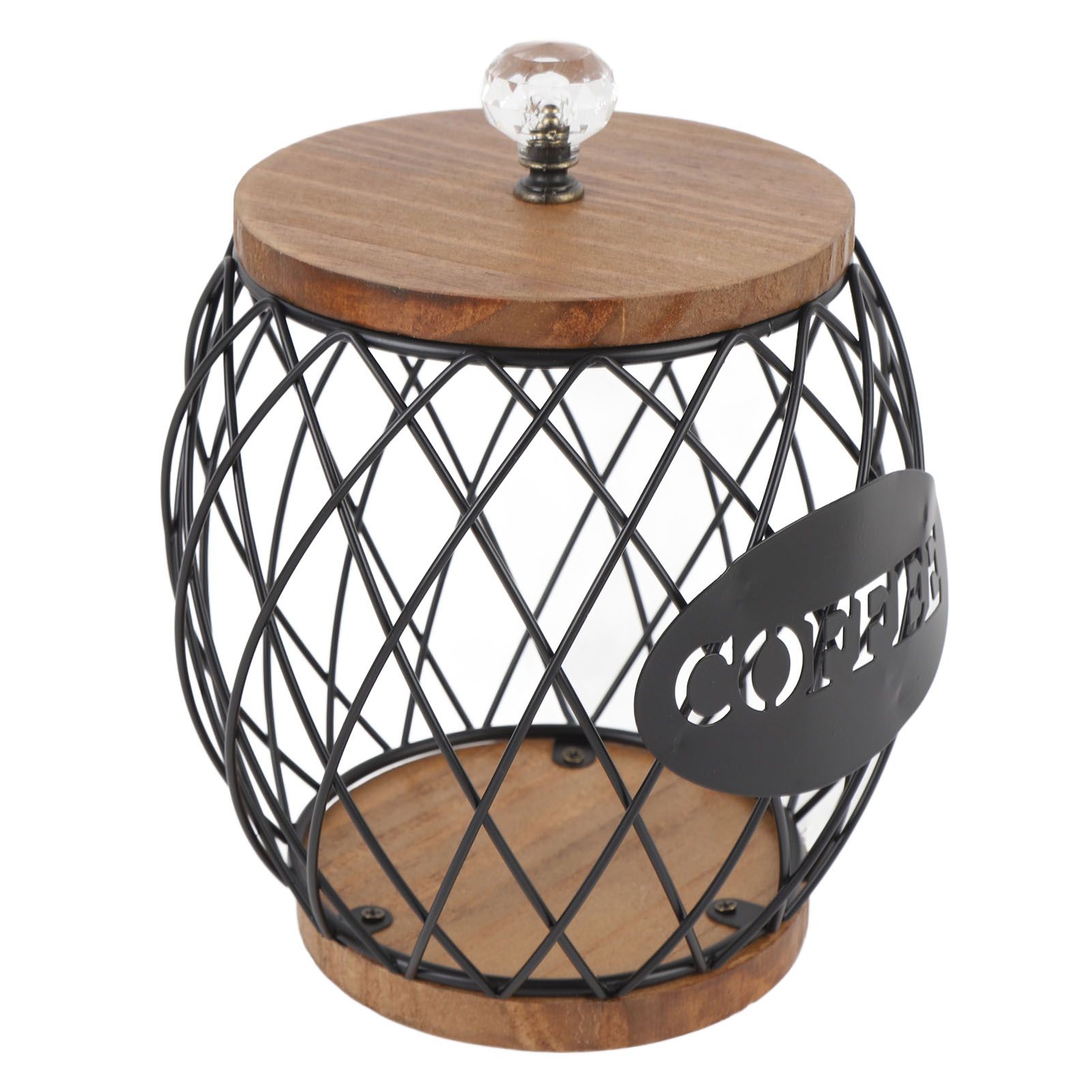 Coffee Capsule Holder Fruit Shaped Stylish Coffee Pod Storage with Wooden Base view 11