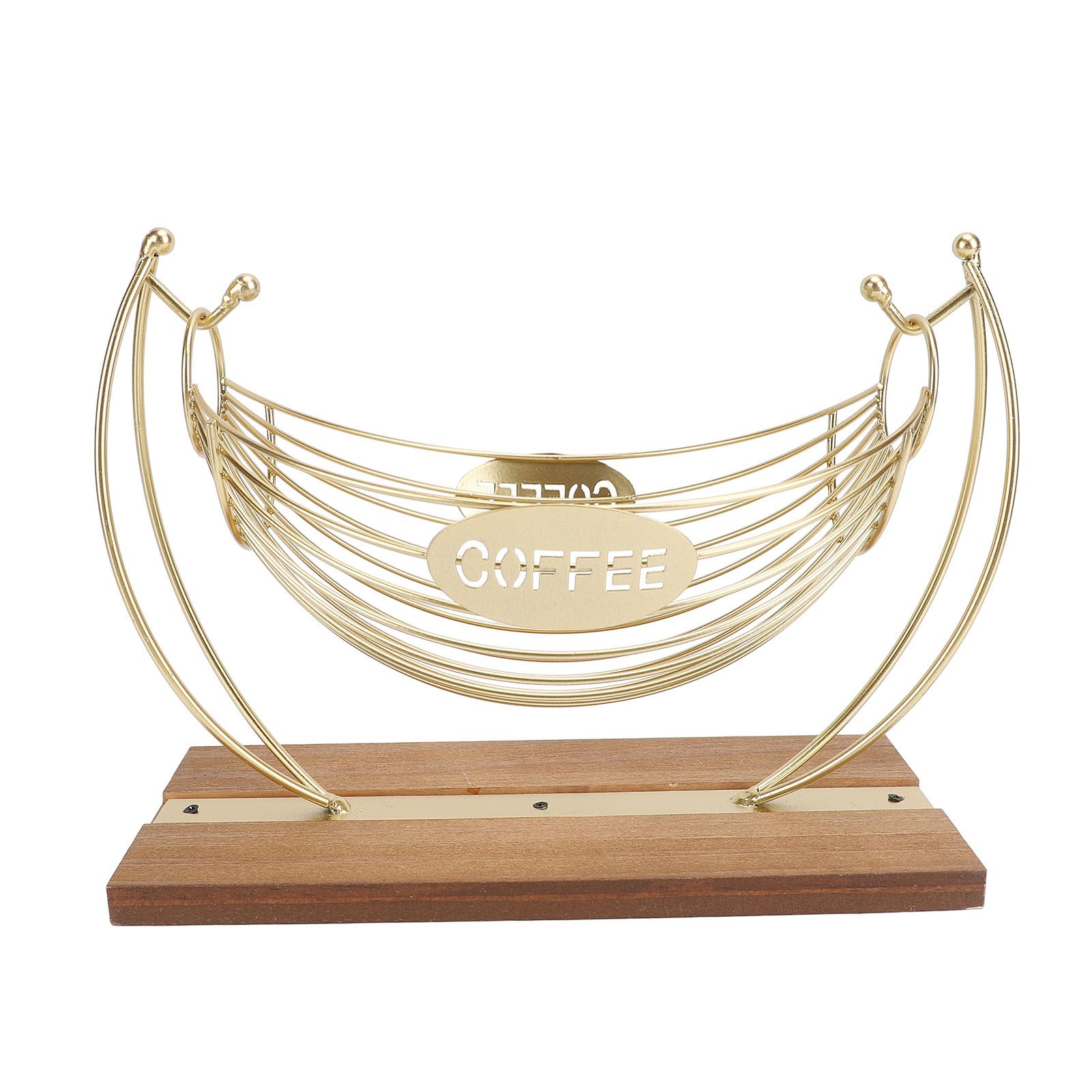 Coffee Pod Holder Iron Hammock Coffee Capsule Storage Basket Bar Countertop view 3