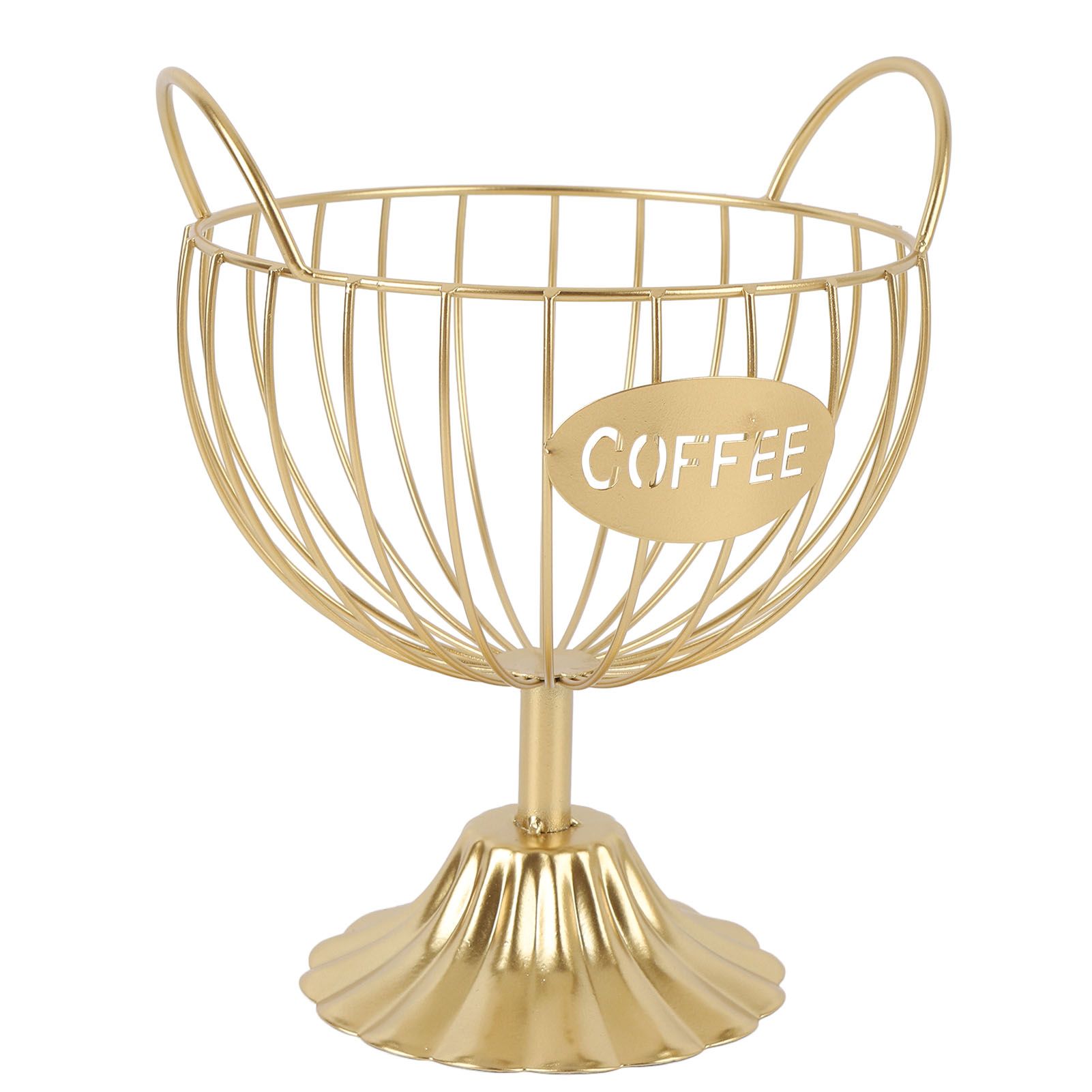 Coffee Pod Holder Iron Coffee Capsule Basket Bar Counter Organizer for Kitchen